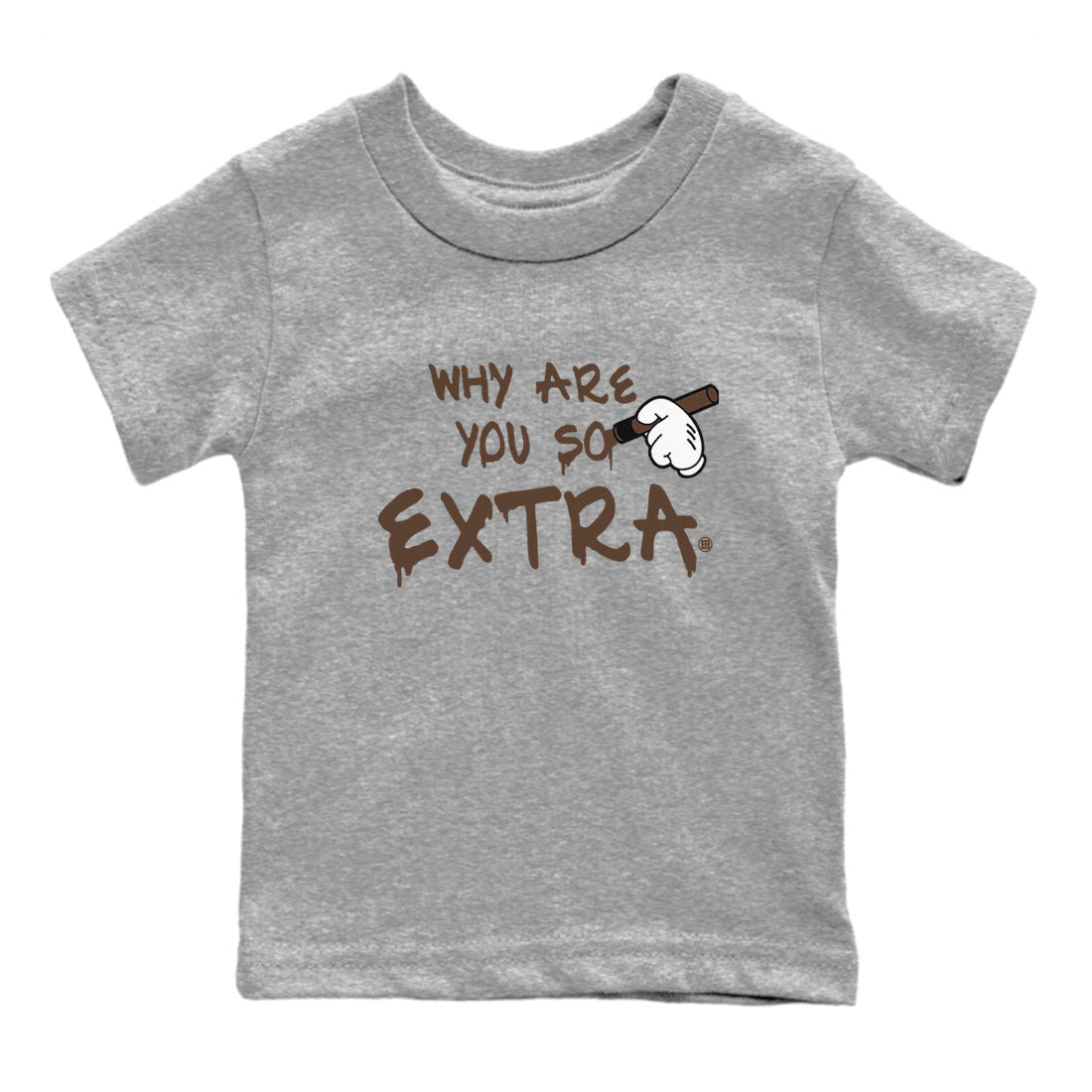 Dunk Low WMNS Cacao Wow sneaker sneaker shirt to match jordans Why Are You So Extra sneaker match tees Dunk Cacao Wow Drip Gear Zone Baby Toddler Heather Grey 2 T-Shirt