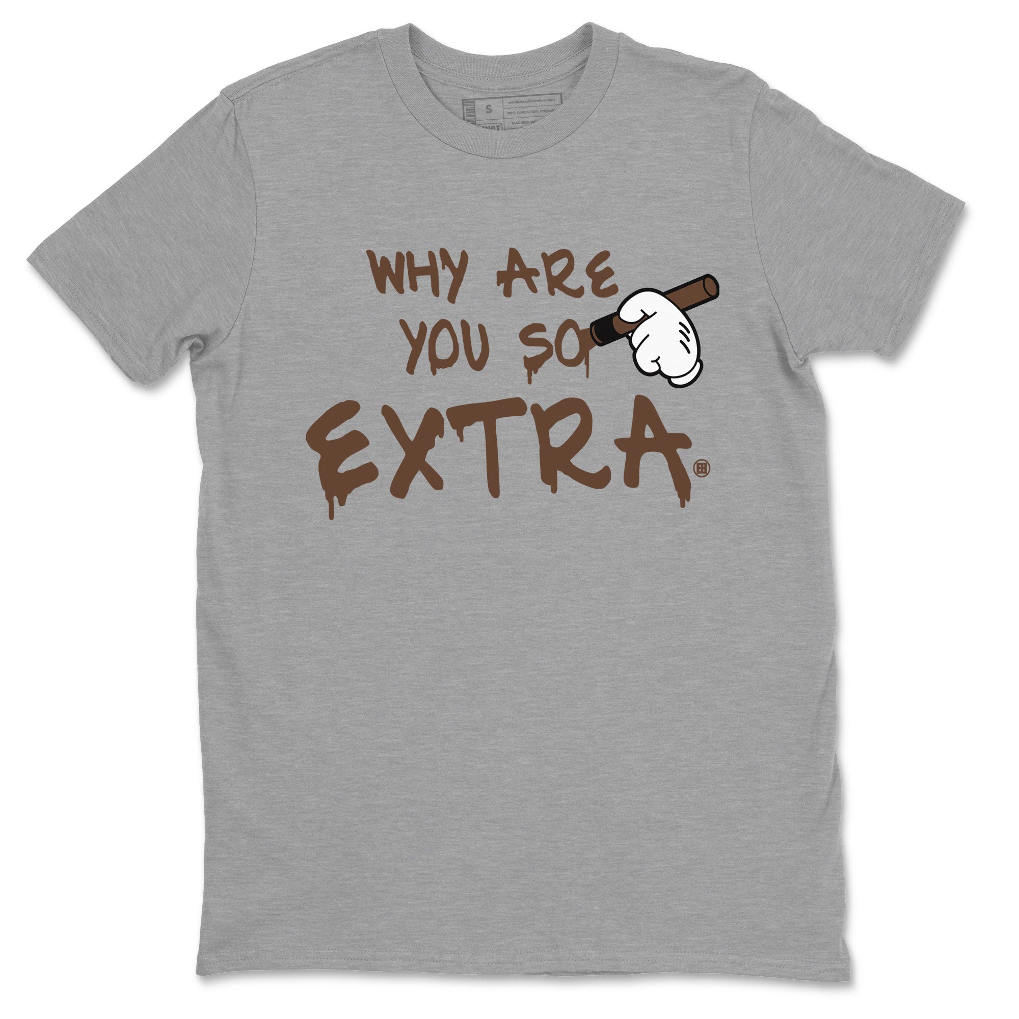 Dunk Low WMNS Cacao Wow sneaker shirt to match jordans Why Are You So Extra sneaker tees Dunk Cacao Wow Drip Gear Zone Crew Neck Unisex Cotton Sneaker T-Shirt Heather Grey 2 T-Shirt