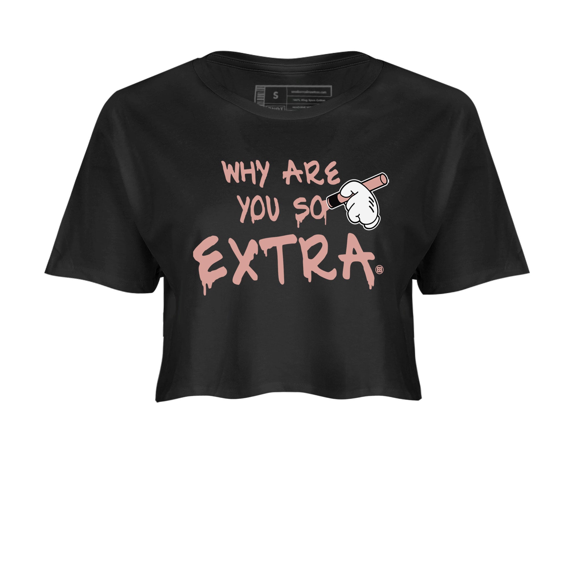 Dunks Low Rose Whisper shirt to match jordans Why Are You So Extra Streetwear Sneaker Shirt Dunk Rose Whisper Drip Gear Zone Sneaker Matching Clothing Black 2 Crop T-Shirt