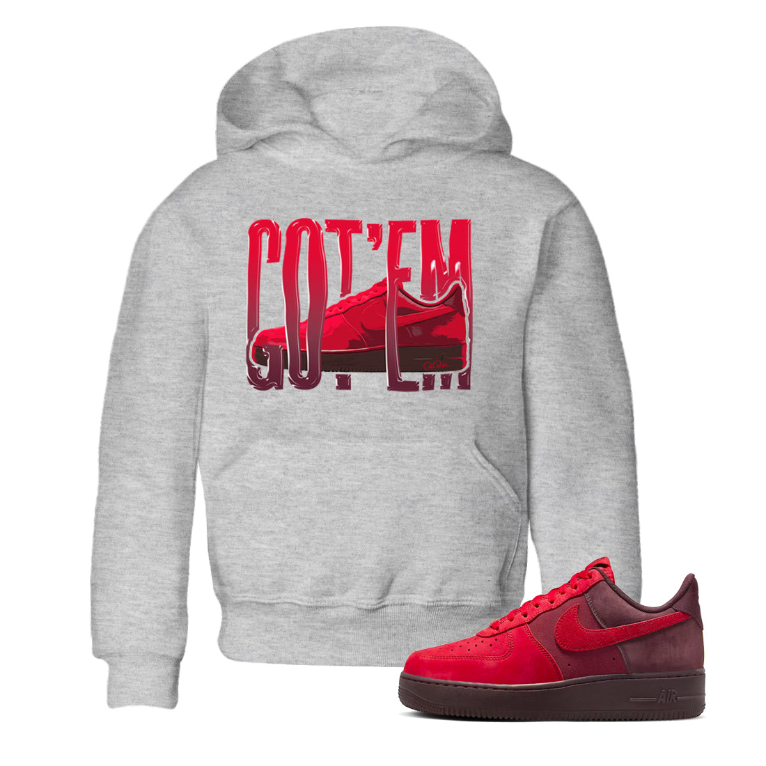Air Force 1 Layers of Love shirt to match jordans Wiggling Gotem sneaker tees af1 Layers of Love Drip Gear Zone baby toddler Heather Grey 1 cotton Shirt