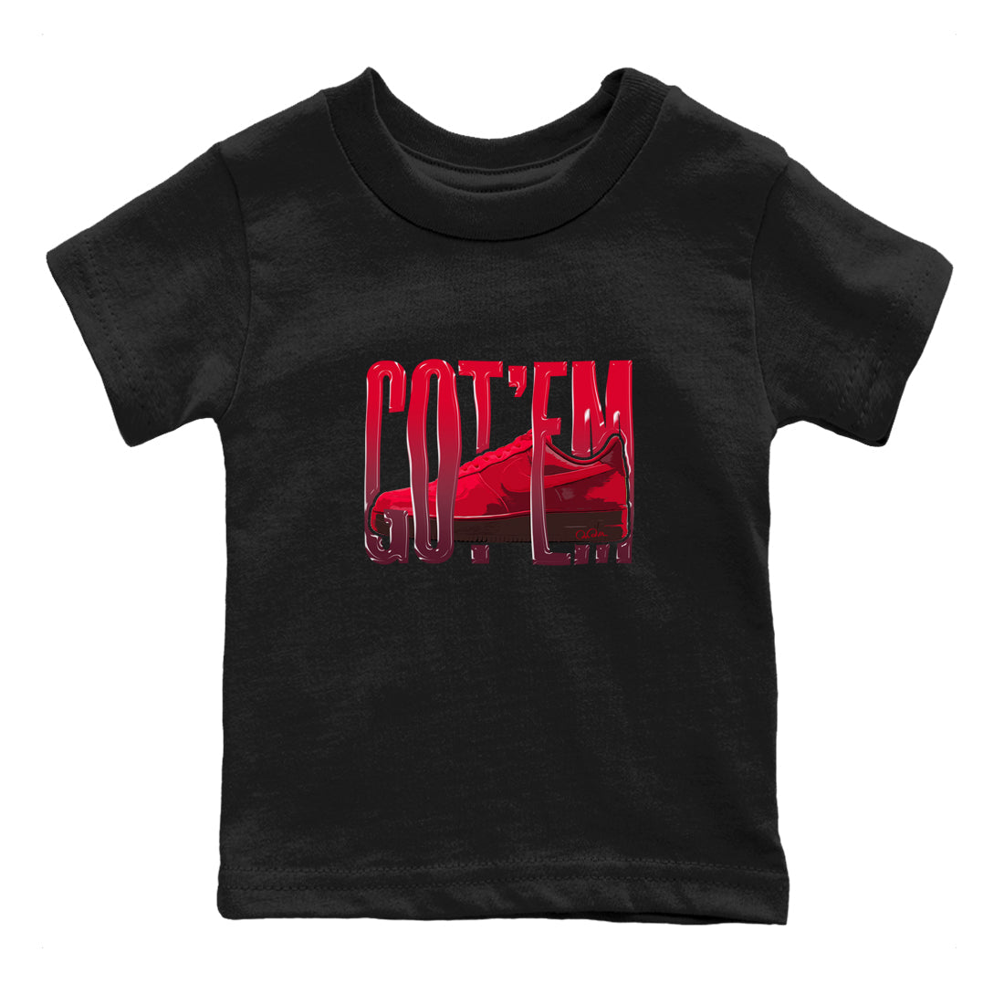 Air Force 1 Layers of Love shirt to match jordans Wiggling Gotem sneaker tees af1 Layers of Love Drip Gear Zone baby toddler Black 2 cotton Shirt