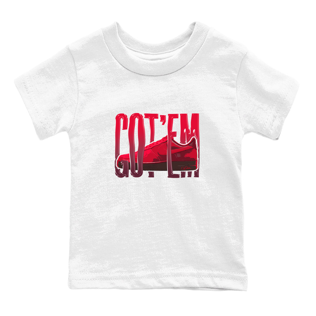 Air Force 1 Layers of Love shirt to match jordans Wiggling Gotem sneaker tees af1 Layers of Love Drip Gear Zone baby toddler White 2 cotton Shirt