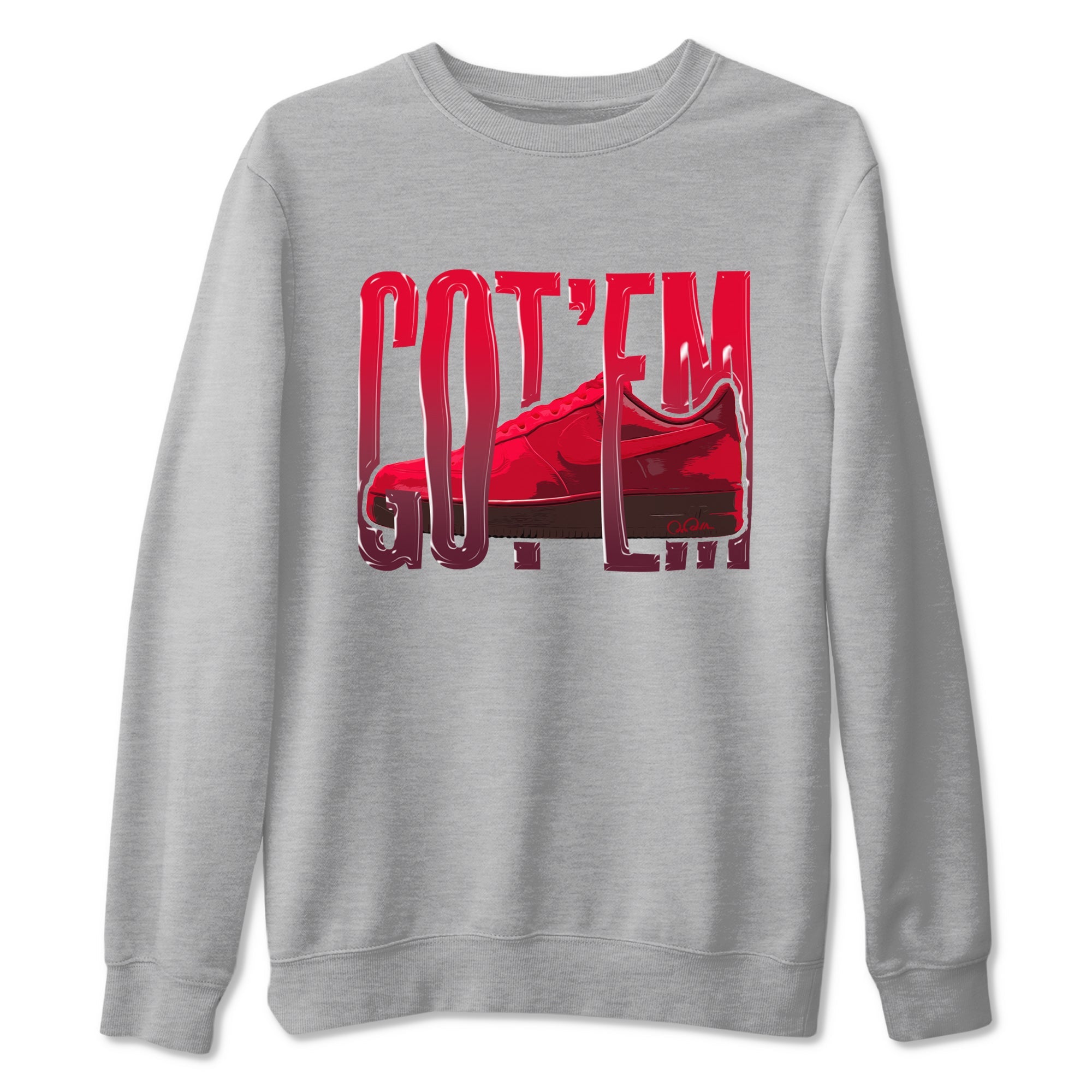 Air Force 1 Layers of Love shirt to match jordans Wiggling Gotem sneaker tees af1 Layers of Love Drip Gear Zone unisex cotton Heather Grey 2 crew neck shirt