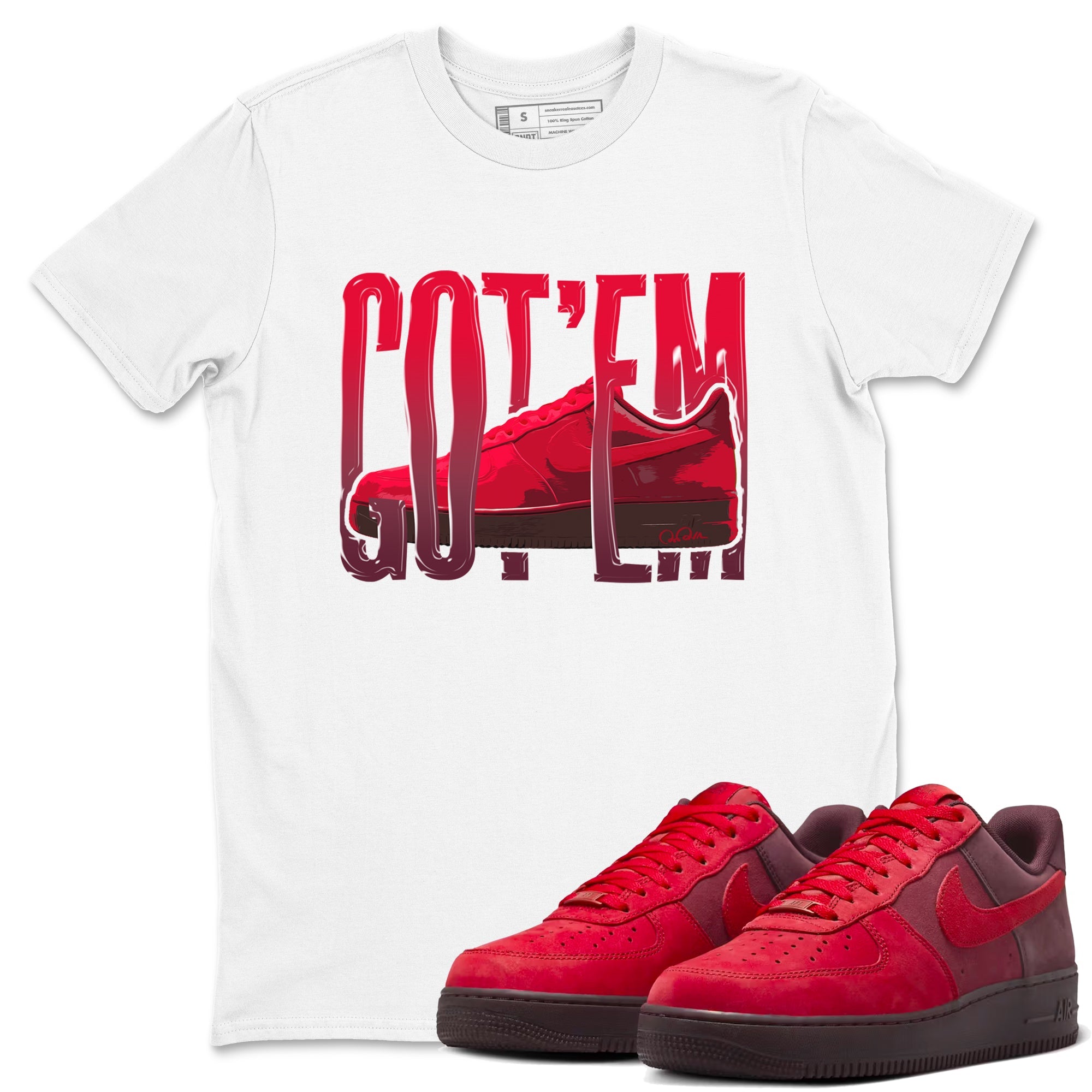 Air Force 1 Layers of Love shirt to match jordans Wiggling Gotem sneaker tees af1 Layers of Love Drip Gear Zone unisex cotton White 1 crew neck shirt