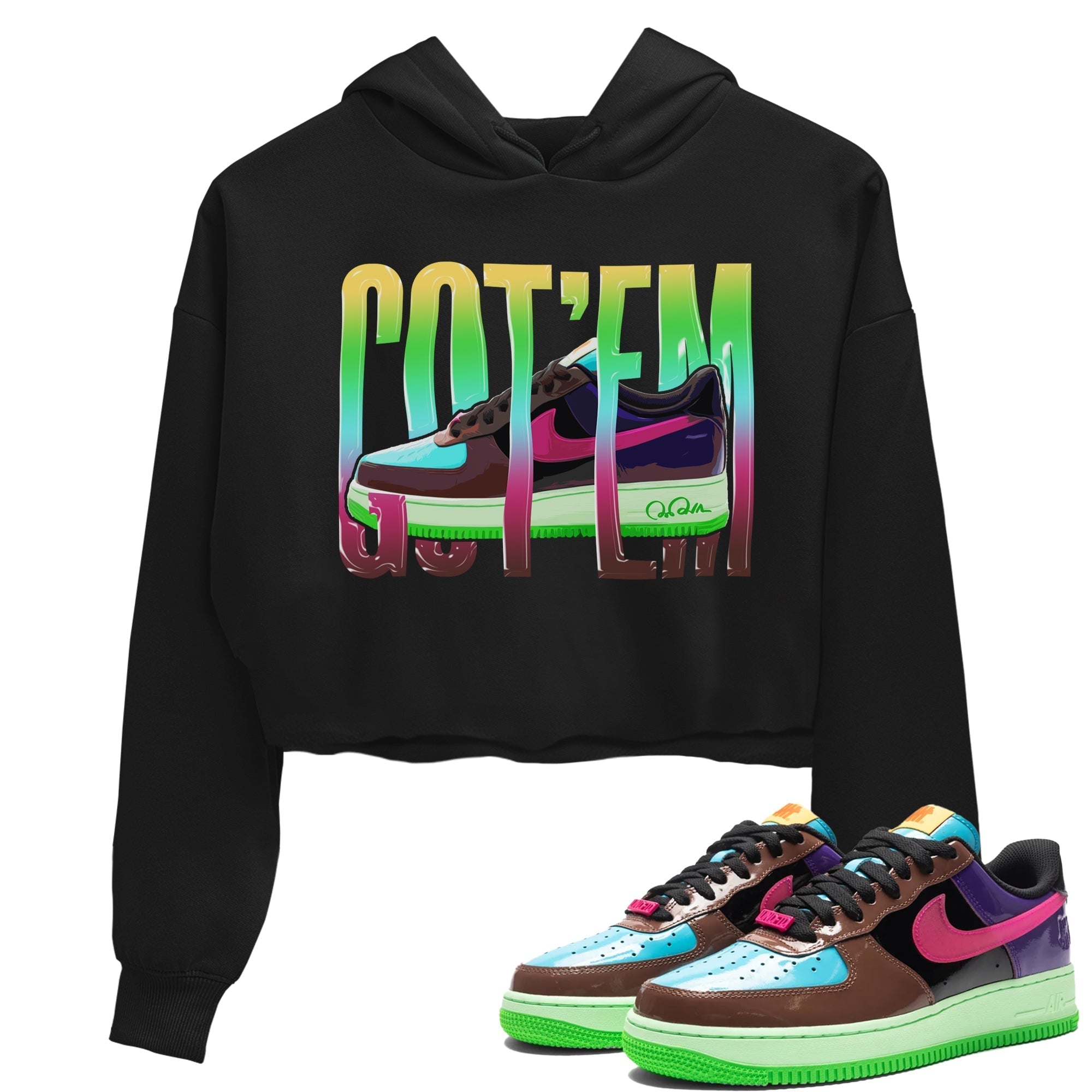 Air Force 1 Undefeated Fauna Brown Sneaker Match Tees Wiggling Gotem Sneaker Tees Air Force 1 Undefeated Fauna Brown Jordan to match sneaker T-Shirt Women's Shirts