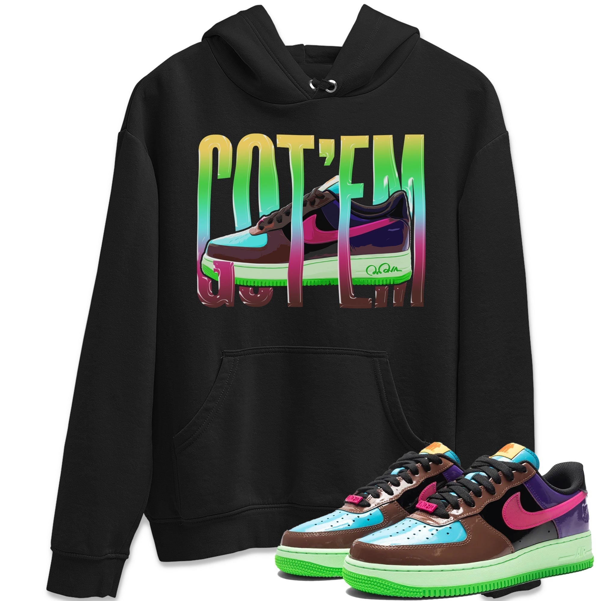 Air Force 1 Undefeated Fauna Brown Sneaker Match Tees Wiggling Gotem Sneaker Tees Air Force 1 Undefeated Fauna Brown Jordan to match sneaker T-Shirt Crew Neck Shirts