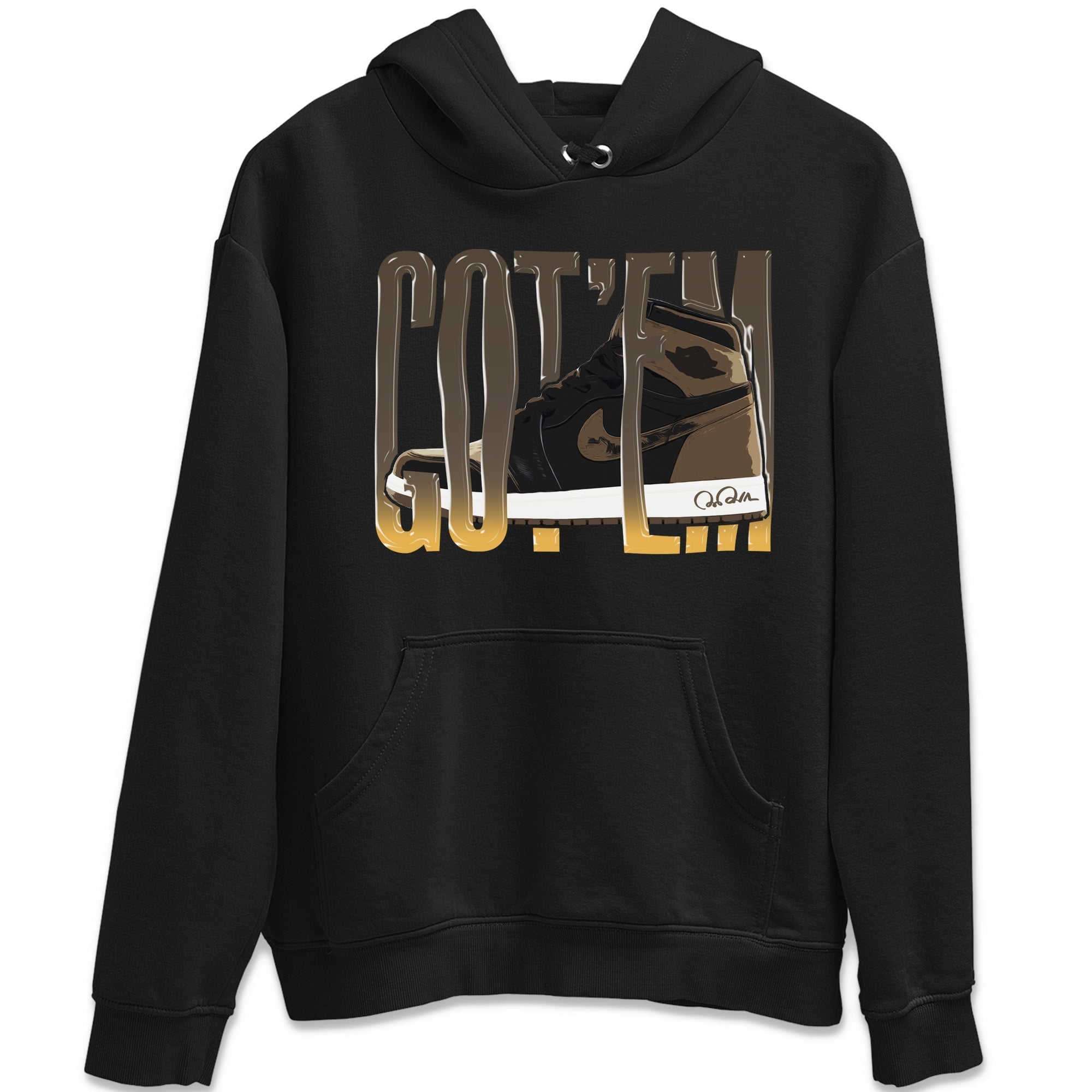 Air Jordan 1 Palomino shirt to match jordans Wiggling Gotem Streetwear Sneaker Shirt AJ1 High Palomino Drip Gear Zone Sneaker Matching Clothing Unisex Black 2 T-Shirt