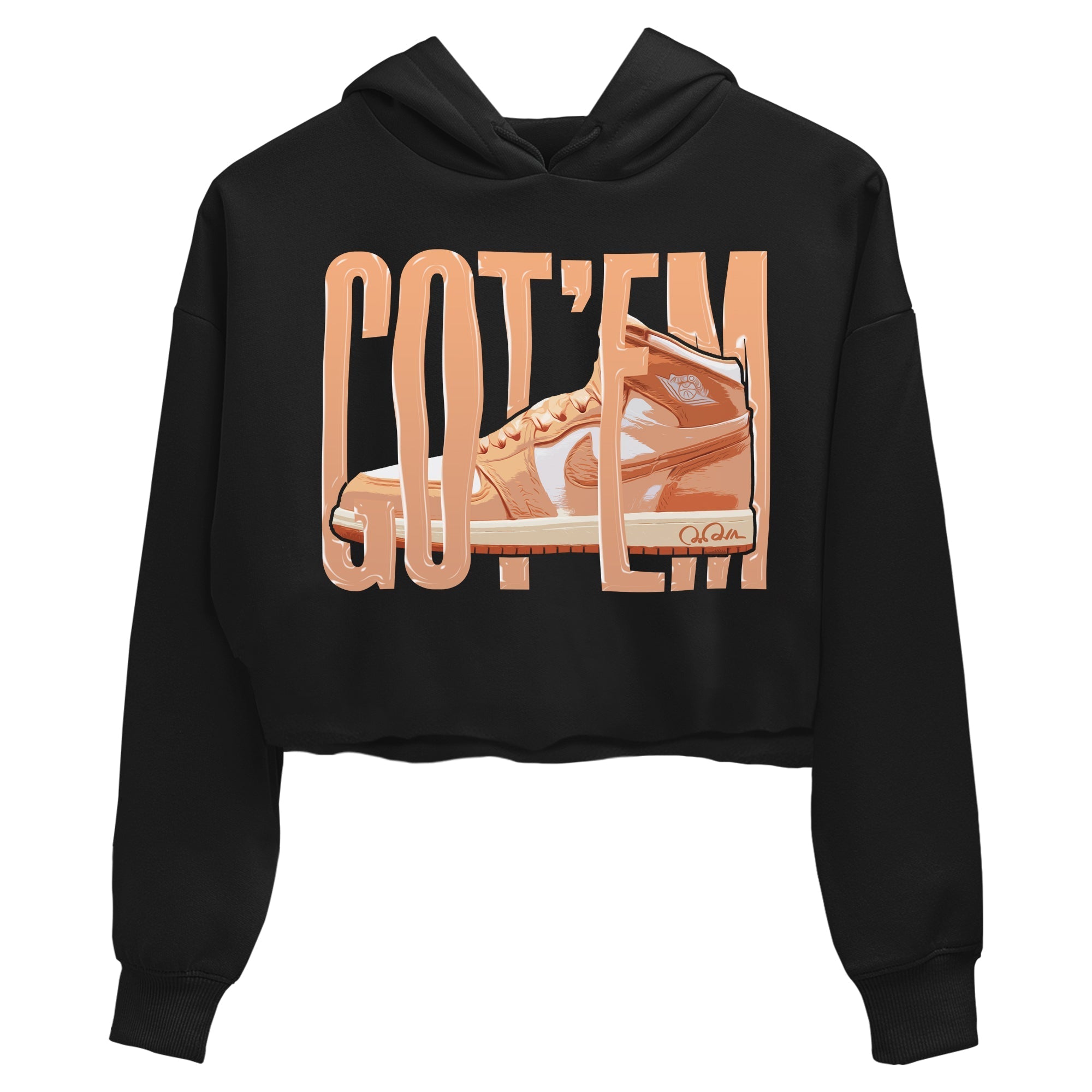 Air Jordan 1 Praline shirt to match jordans Wiggling Gotem Streetwear Sneaker Shirt AJ1Praline Drip Gear Zone Sneaker Matching Clothing Black 2 Crop T-Shirt