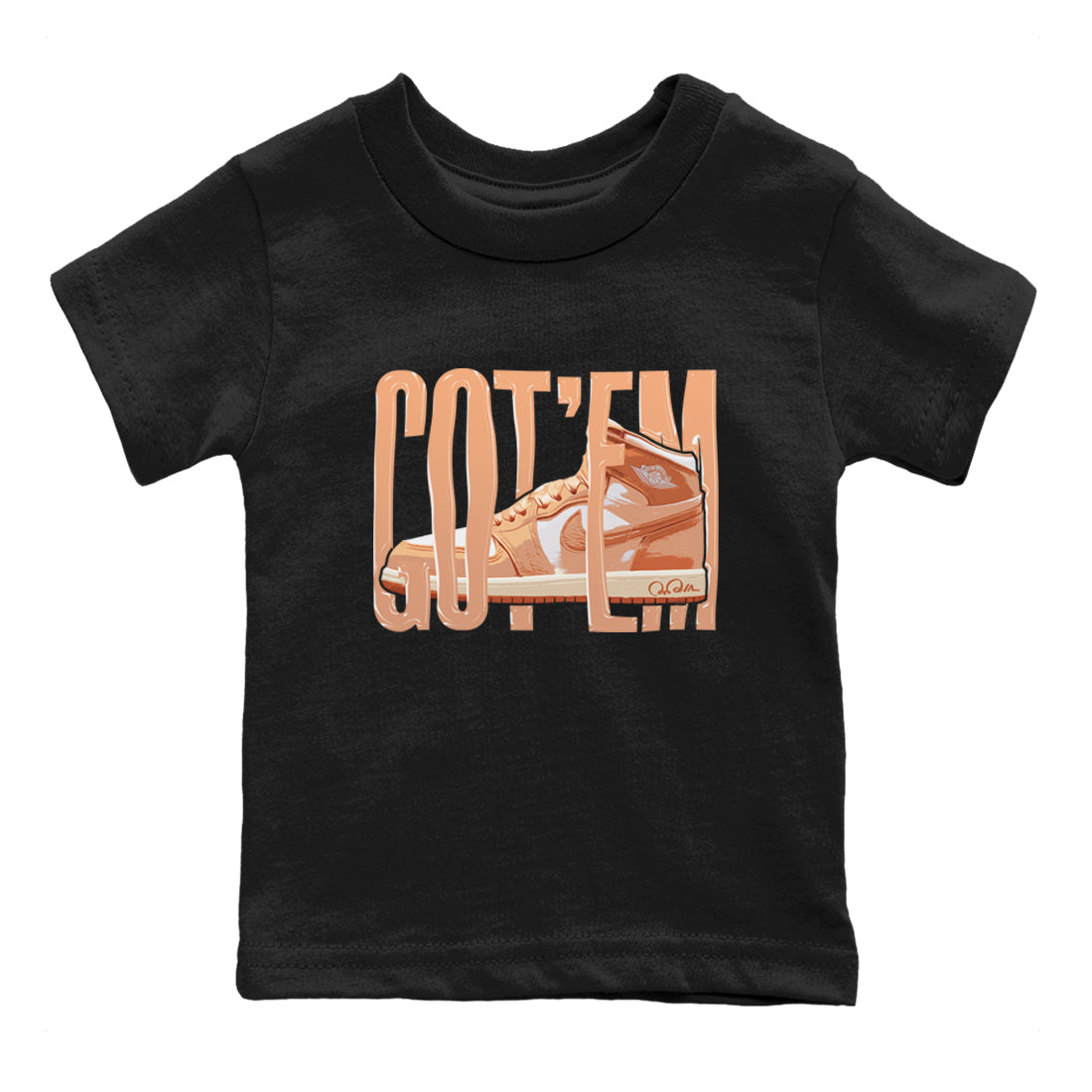 Air Jordan 1 Praline shirt to match jordans Wiggling Gotem Streetwear Sneaker Shirt AJ1Praline Drip Gear Zone Sneaker Matching Clothing Baby Toddler Black 2 T-Shirt