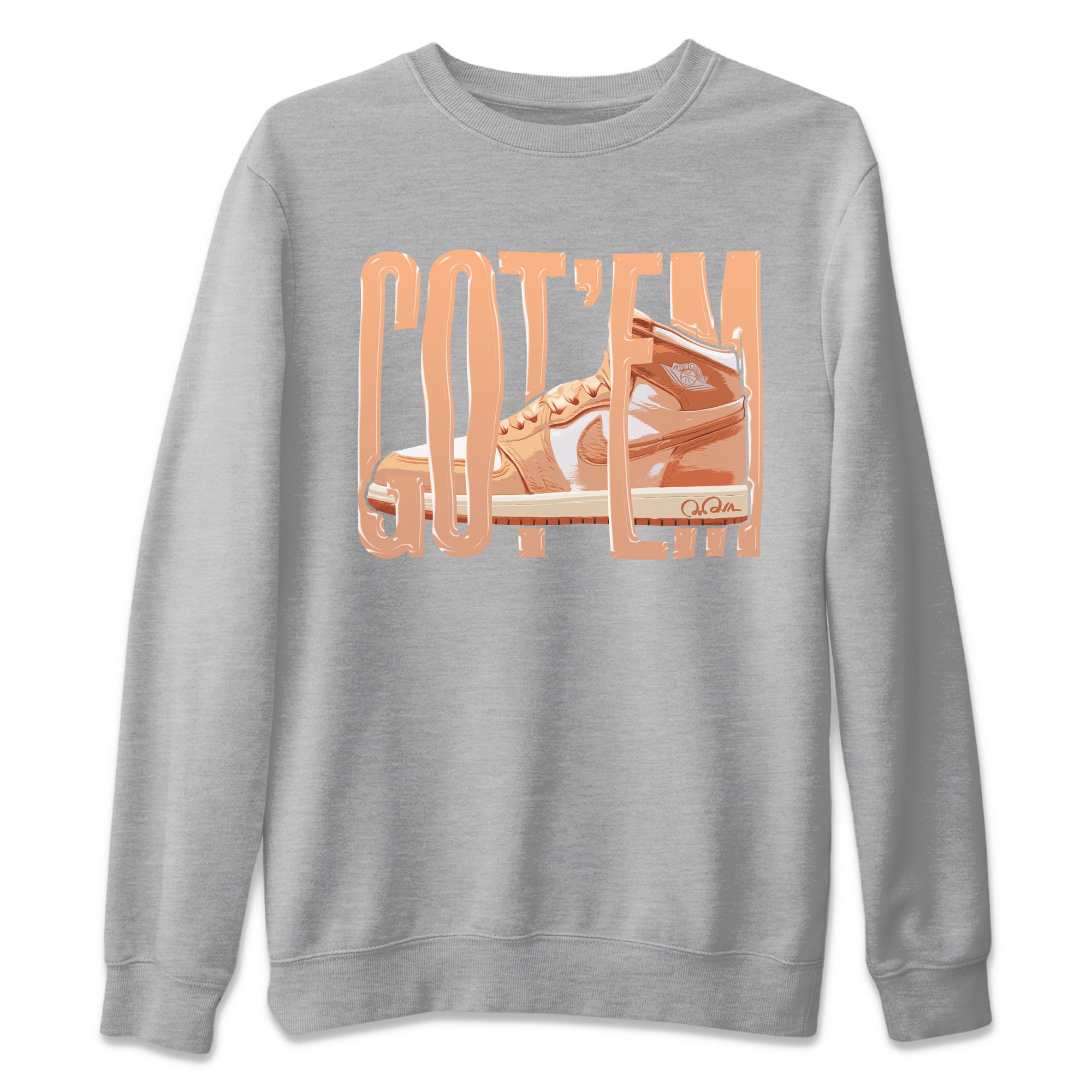 Air Jordan 1 Praline shirt to match jordans Wiggling Gotem Streetwear Sneaker Shirt AJ1Praline Drip Gear Zone Sneaker Matching Clothing Unisex Heather Grey 2 T-Shirt