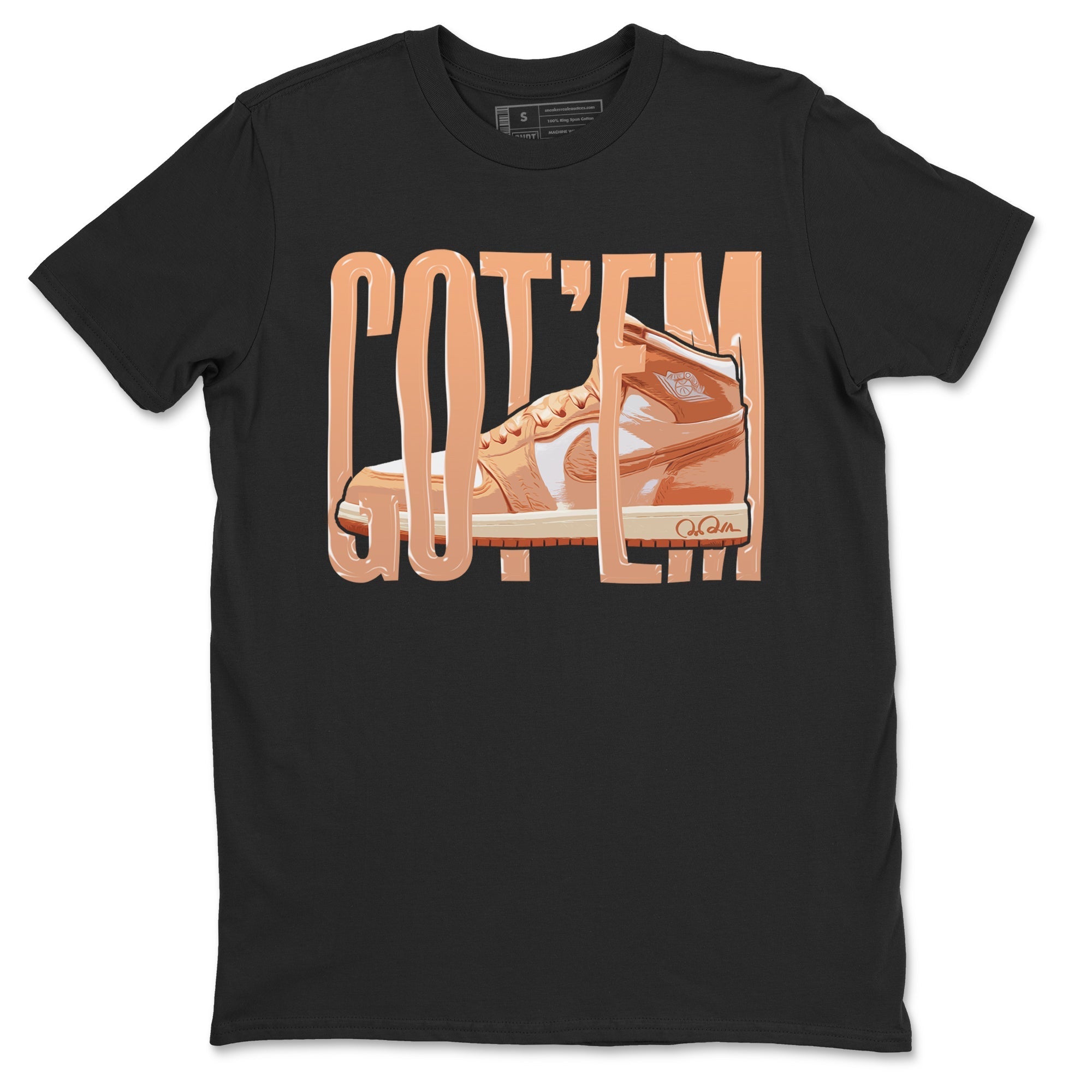 Air Jordan 1 Praline shirt to match jordans Wiggling Gotem Streetwear Sneaker Shirt AJ1Praline Drip Gear Zone Sneaker Matching Clothing Unisex Black 2 T-Shirt