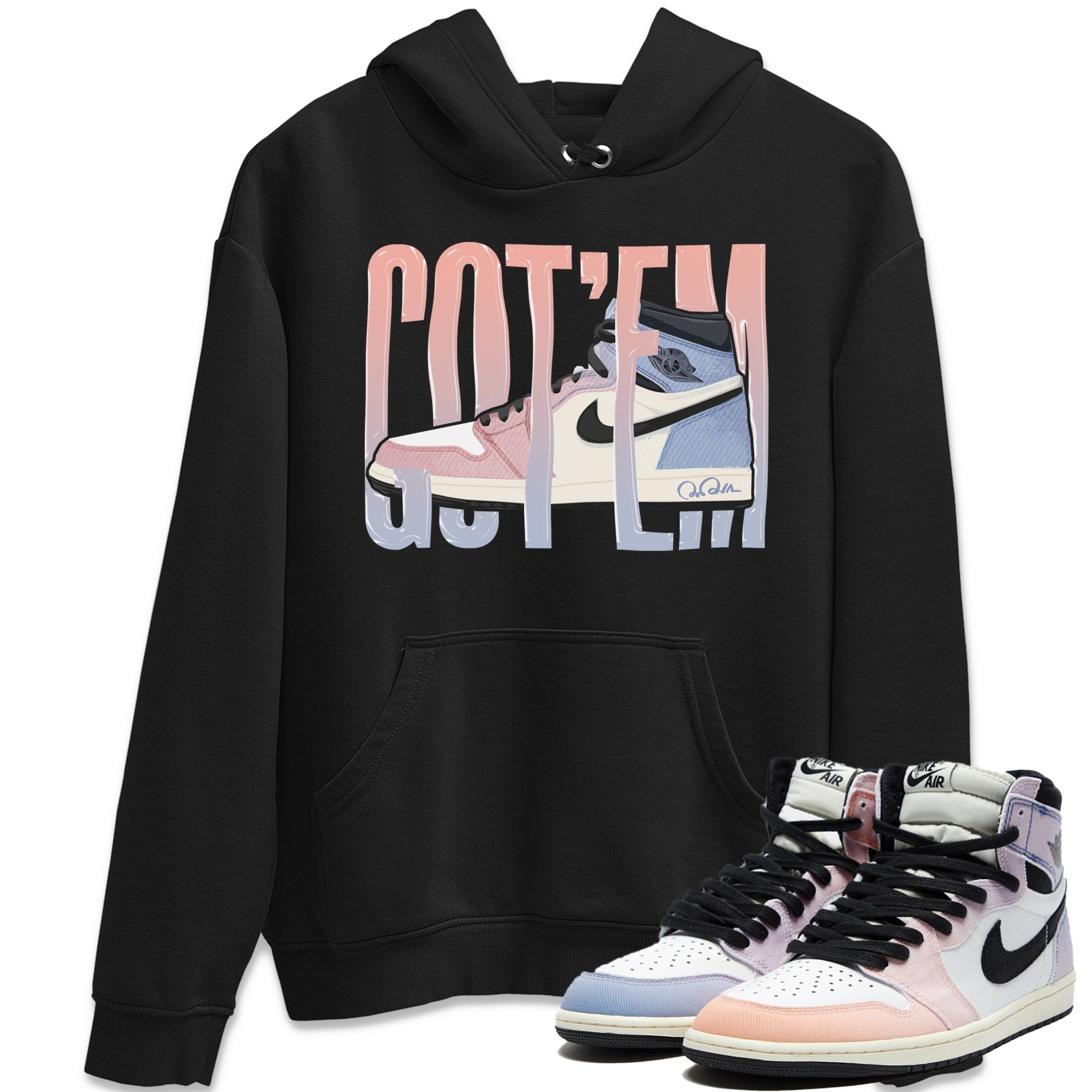 Air Jordan 1 Skyline Shirt To Match Jordans Wiggling Gotem Sneaker Tees AJ1 Skyline Drip Gear Zone Sneaker Matching Clothing Unisex Shirts Black 1