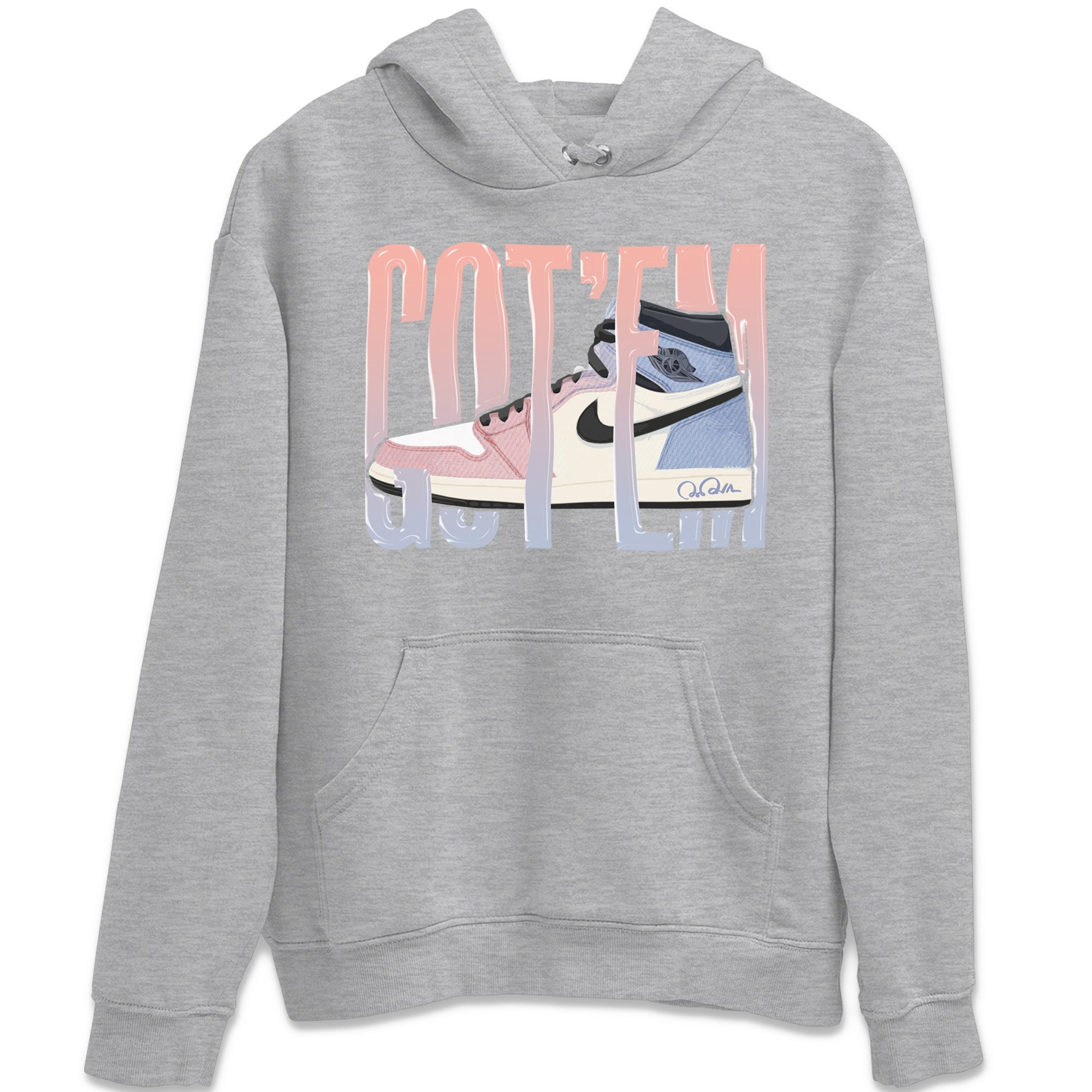 Air Jordan 1 Skyline Shirt To Match Jordans Wiggling Gotem Sneaker Tees AJ1 Skyline Drip Gear Zone Sneaker Matching Clothing Unisex Shirts Heather Grey 2