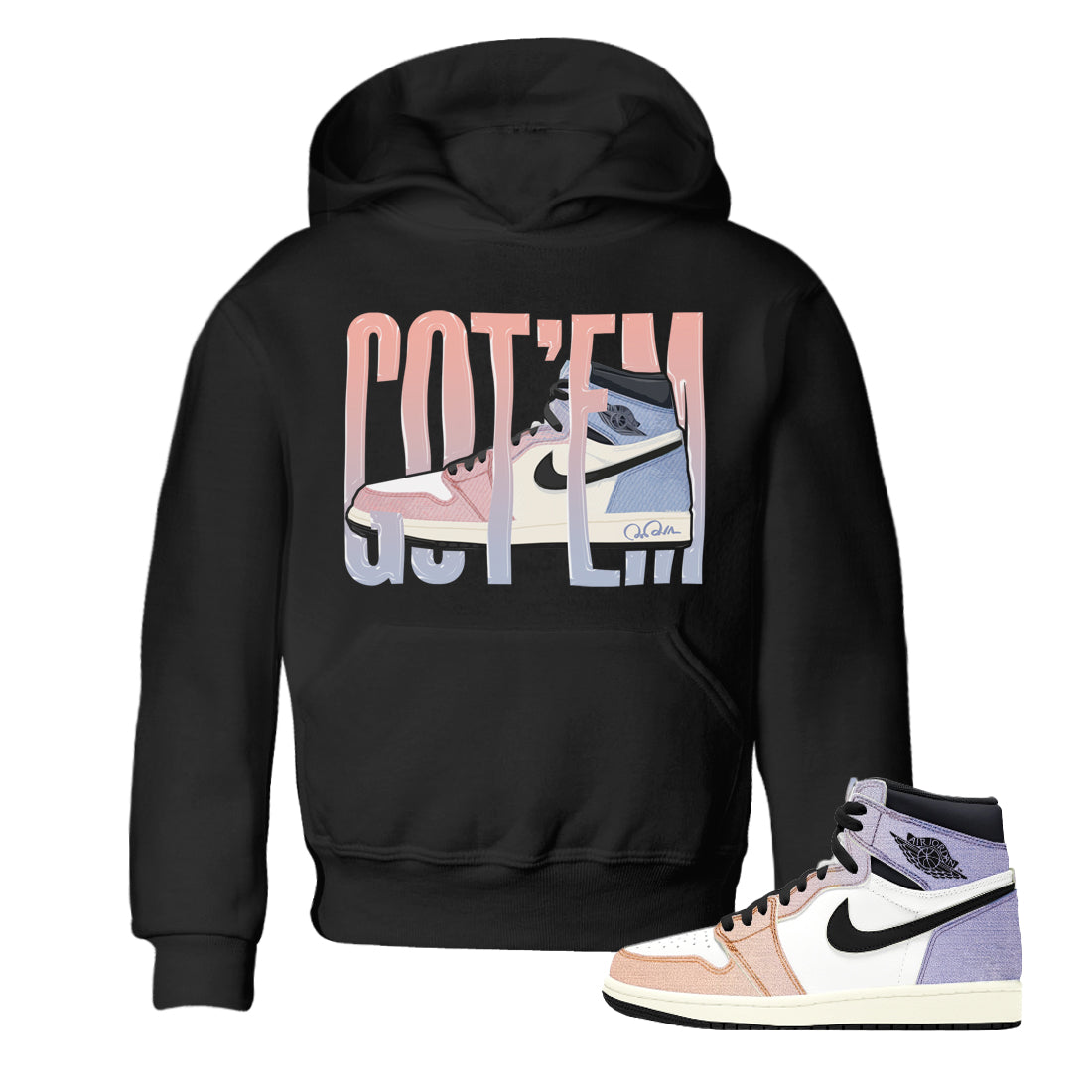 Air Jordan 1 Skyline Wiggling Gotem Baby and Kids Sneaker Tees Air Jordan 1 Skyline Kids Sneaker Tees Washing and Care Tip