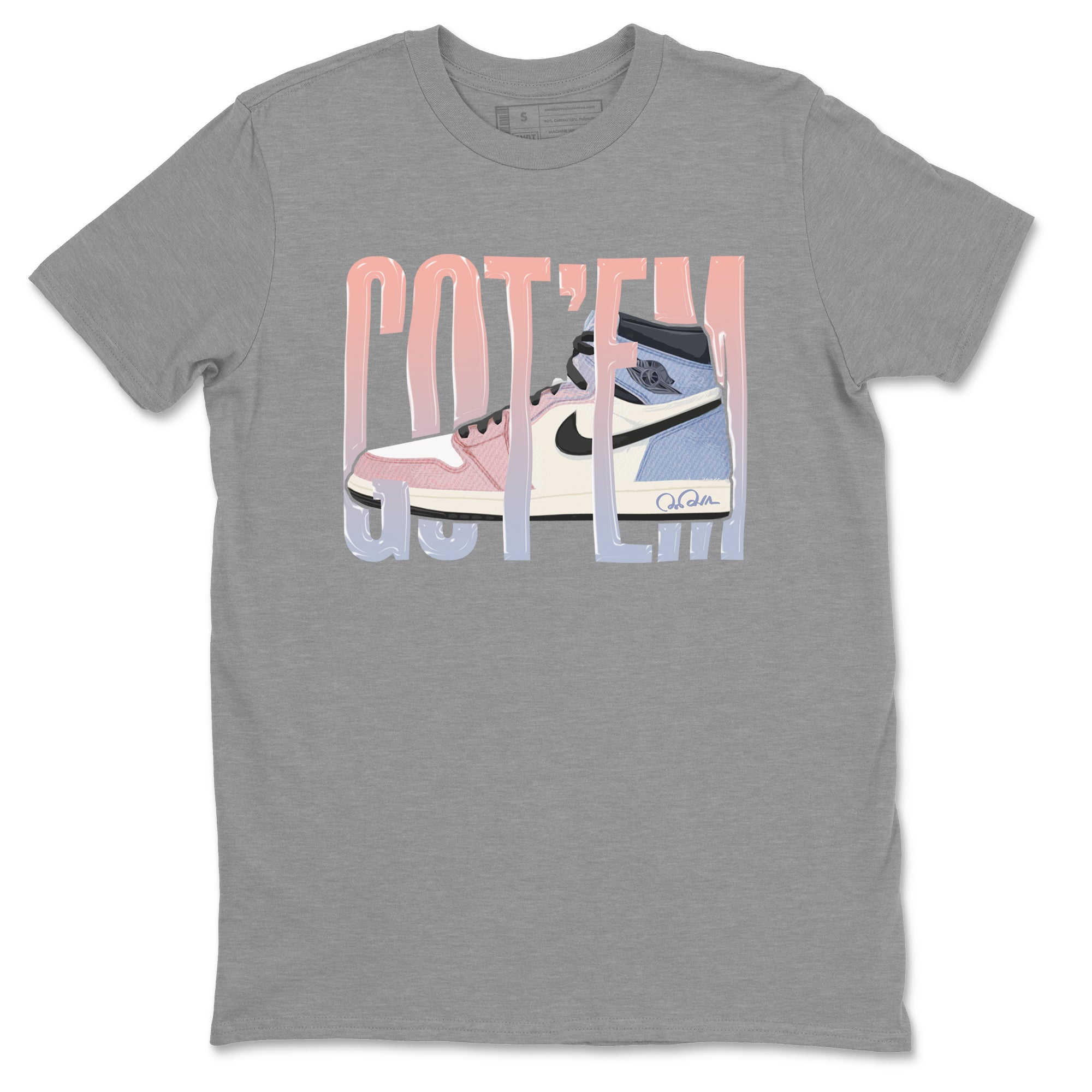 Air Jordan 1 Skyline Shirt To Match Jordans Wiggling Gotem Sneaker Tees AJ1 Skyline Drip Gear Zone Sneaker Matching Clothing Unisex Shirts Heather Grey 2