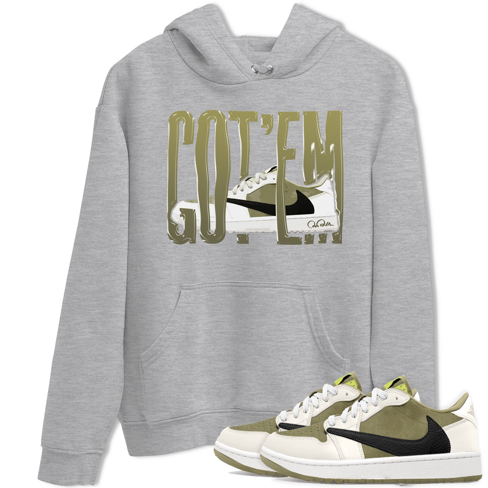 Air Jordan 1 Travis Scott Golf shirt to match jordans Wiggling Gotem Streetwear Sneaker Shirt AJ1 lowTravis Scott Golf Drip Gear Zone Sneaker Matching Clothing Unisex Heather Grey 1 T-Shirt