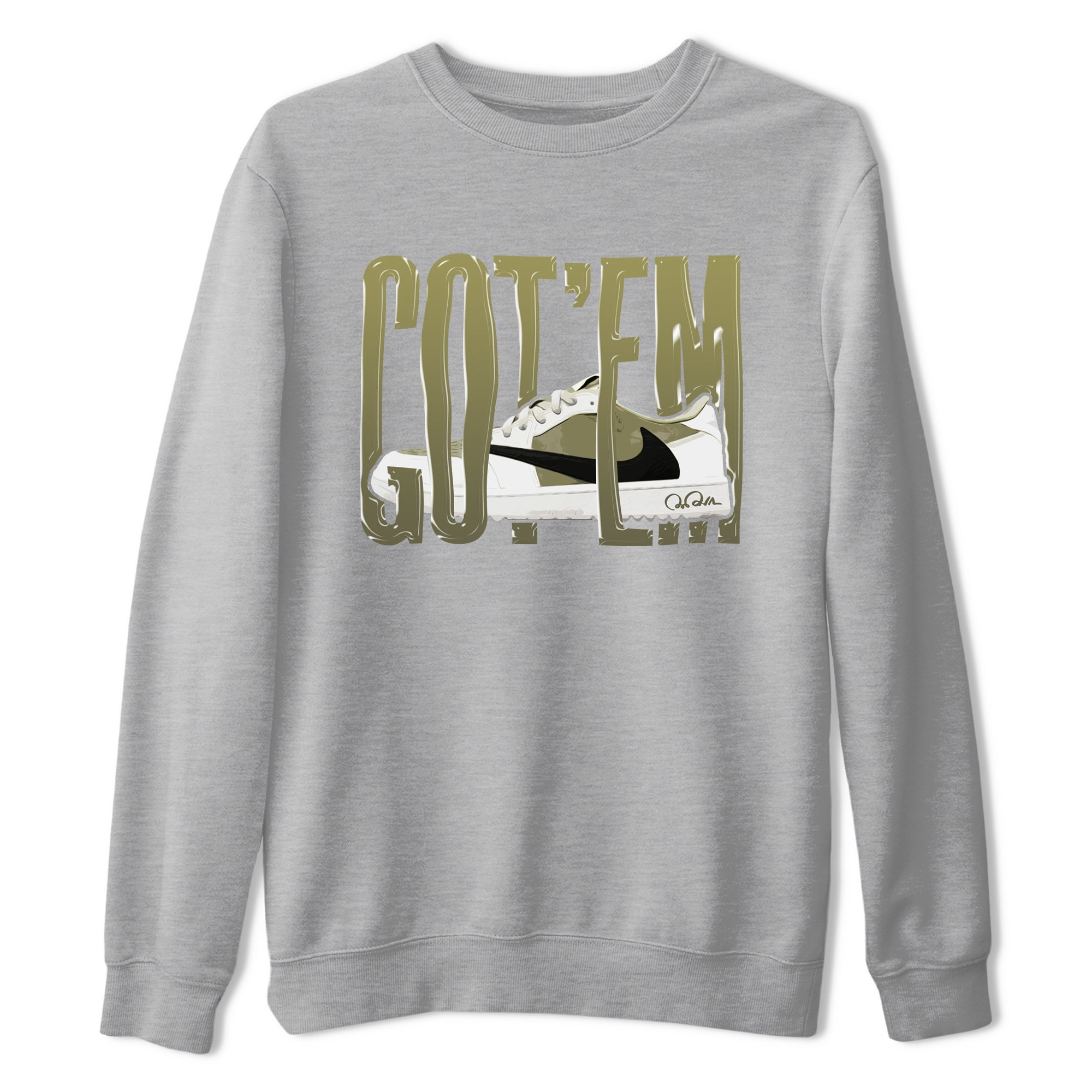 Air Jordan 1 Travis Scott Golf shirt to match jordans Wiggling Gotem Streetwear Sneaker Shirt AJ1 lowTravis Scott Golf Drip Gear Zone Sneaker Matching Clothing Unisex Heather Grey 2 T-Shirt