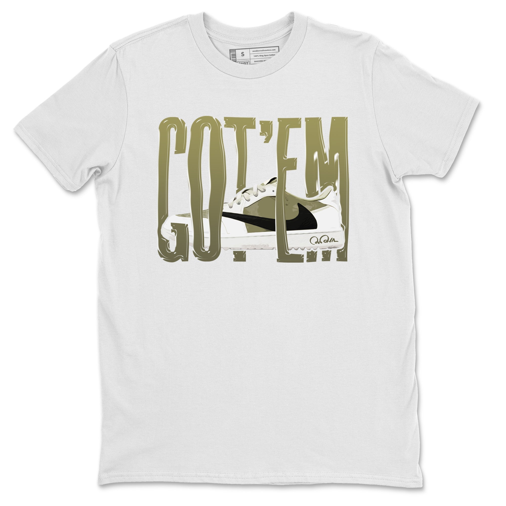 Air Jordan 1 Travis Scott Golf shirt to match jordans Wiggling Gotem Streetwear Sneaker Shirt AJ1 lowTravis Scott Golf Drip Gear Zone Sneaker Matching Clothing Unisex White 2 T-Shirt