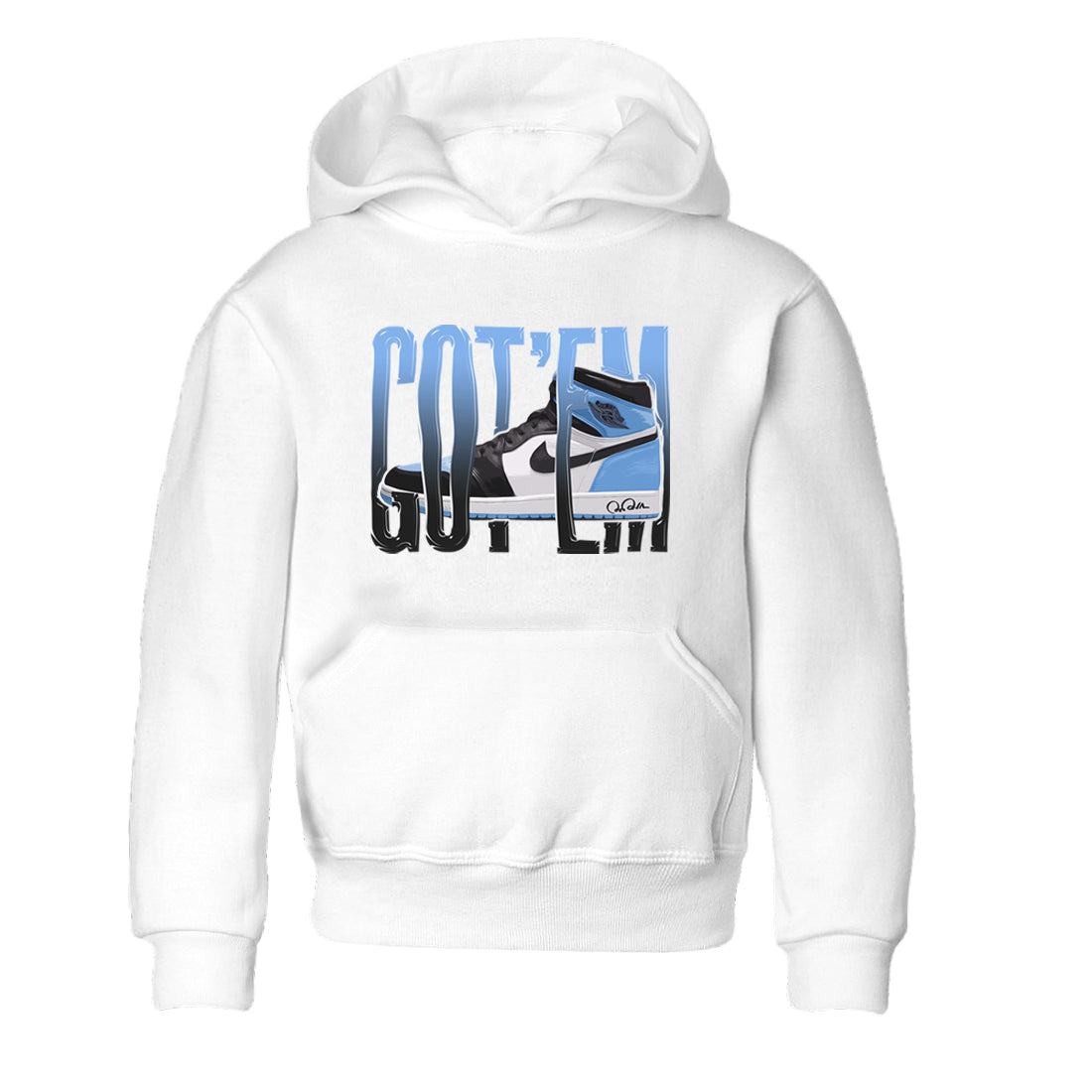 Air Jordan 1 Retro High OG UNC Toe Shirt to match Jordans Wiggling Gotem Streetwear Sneaker Shirt 1s UNC Toe Drip Gear Zone Sneaker Matching Clothing Kids and Baby Tees White 2