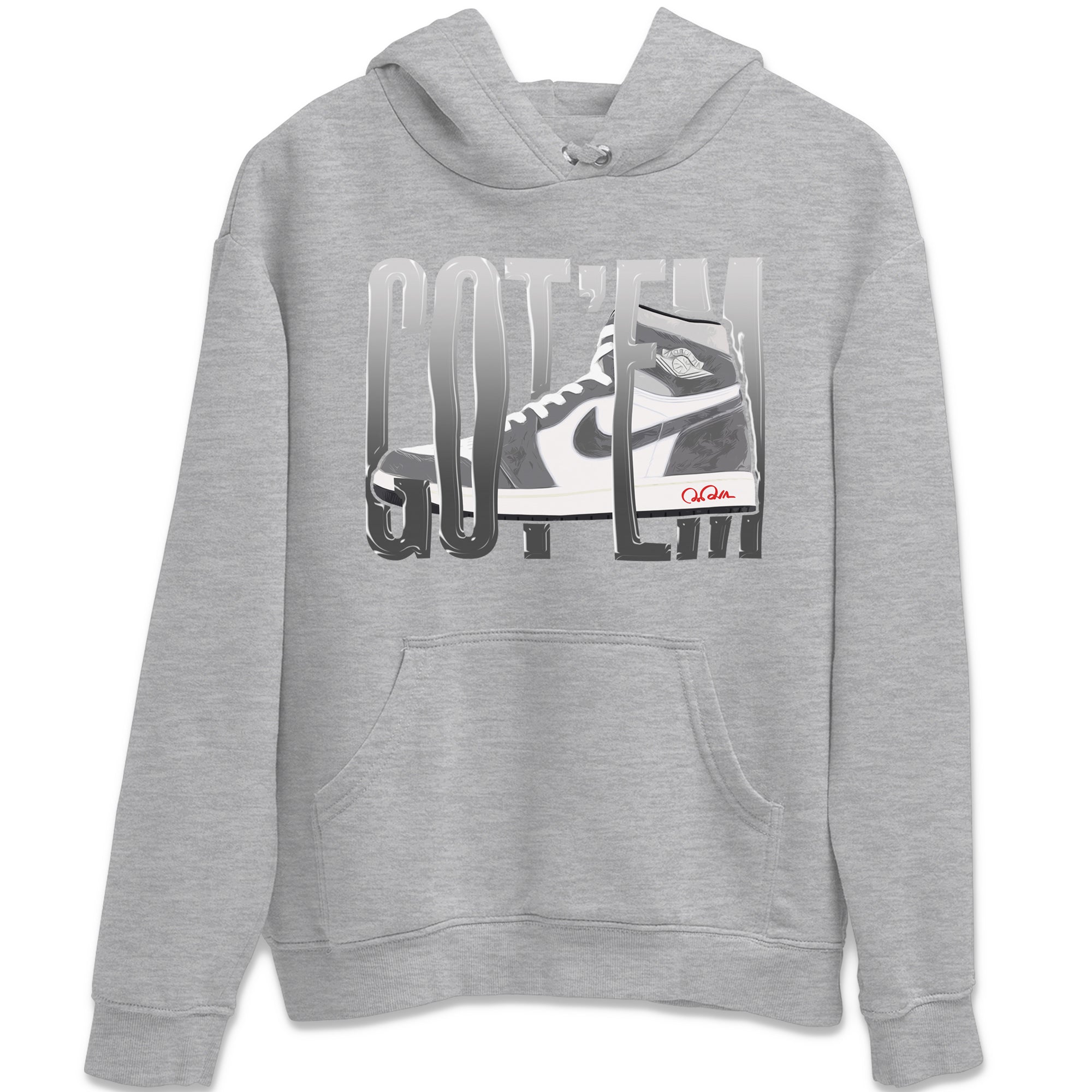 Air Jordan 1 Washed Heritage Sneaker Match Tees Wiggling Gotem Streetwear Sneaker Shirt AJ1 Washed Heritage Sneaker Release Tees Unisex Shirts Heather Grey 2