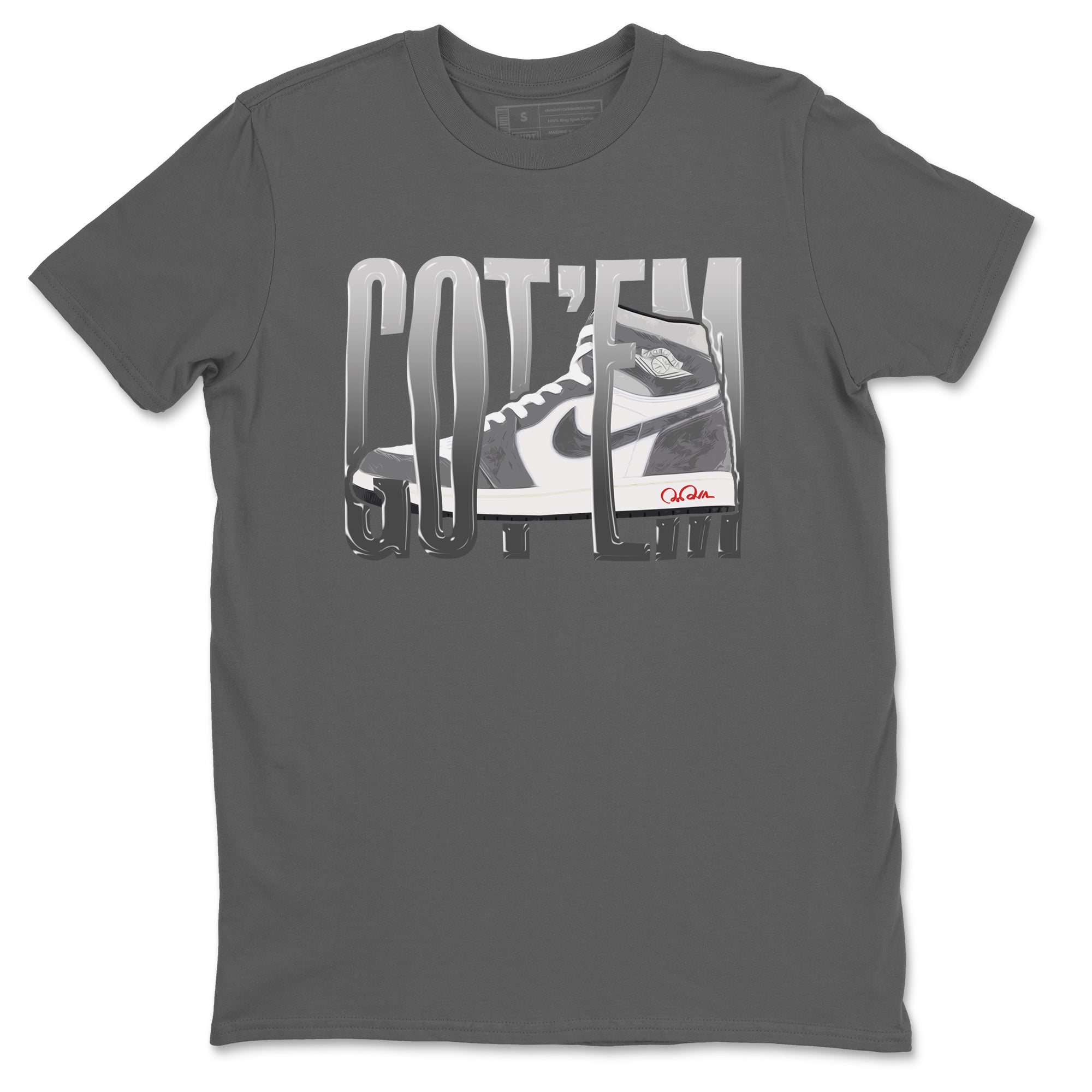Air Jordan 1 Washed Heritage Sneaker Match Tees Wiggling Gotem Streetwear Sneaker Shirt AJ1 Washed Heritage Sneaker Release Tees Unisex Shirts Cool Grey 2