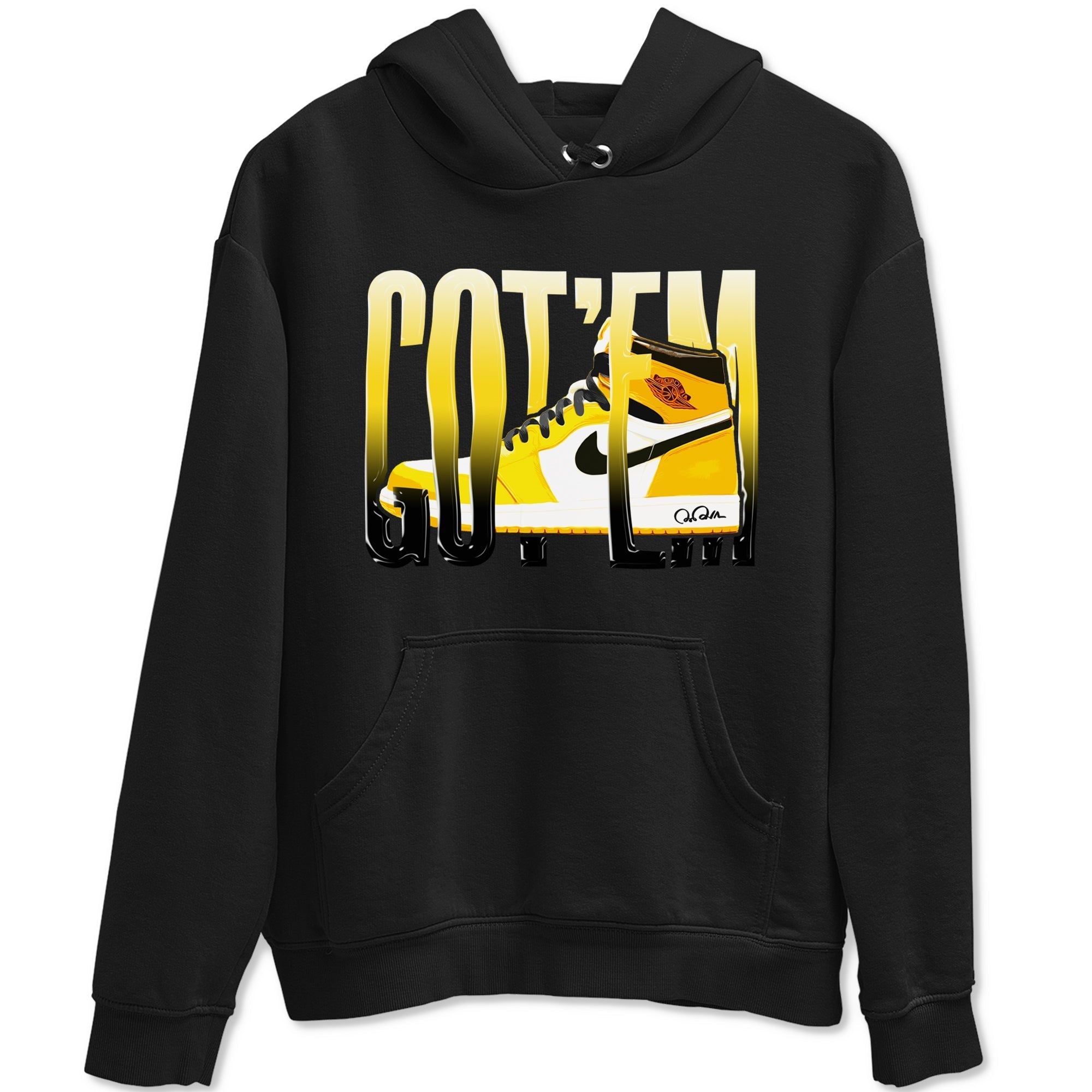 1s Yellow Ochre shirt to match jordans Wiggling Gotem sneaker tees streetwear brand Air Jordan 1 Yellow Ochre Drip Gear Zone Brand unisex cotton Black 2 crew neck shirt