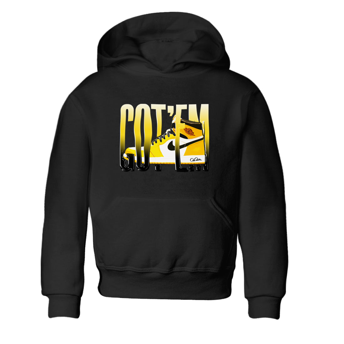 1s Yellow Ochre shirt to match jordans Wiggling Gotem sneaker tees streetwear brand Air Jordan 1 Yellow Ochre Drip Gear Zone Brand baby toddler Black 2 cotton Shirt