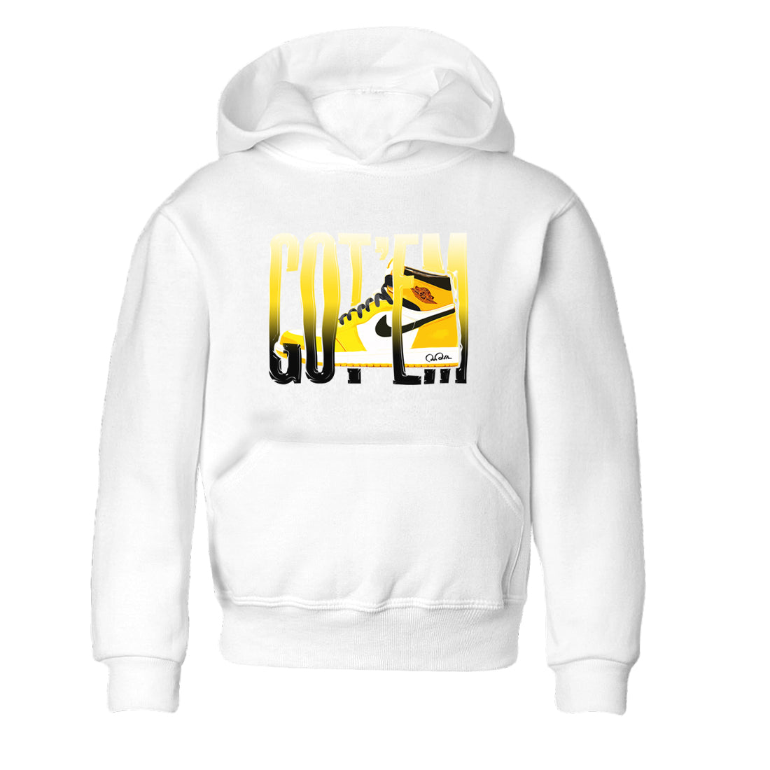 1s Yellow Ochre shirt to match jordans Wiggling Gotem sneaker tees streetwear brand Air Jordan 1 Yellow Ochre Drip Gear Zone Brand baby toddler White 2 cotton Shirt