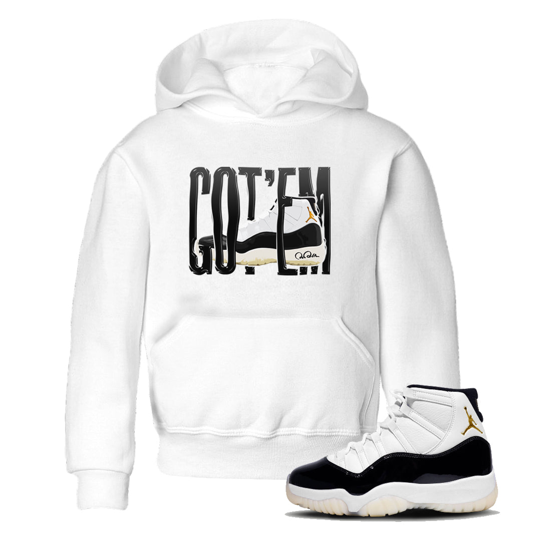 Air Jordan 11 Gratitude shirt to match jordans Wiggling Gotem sneaker tees AJ11 Gratitude Drip Gear Zone Baby Toddler White 1 T-Shirt