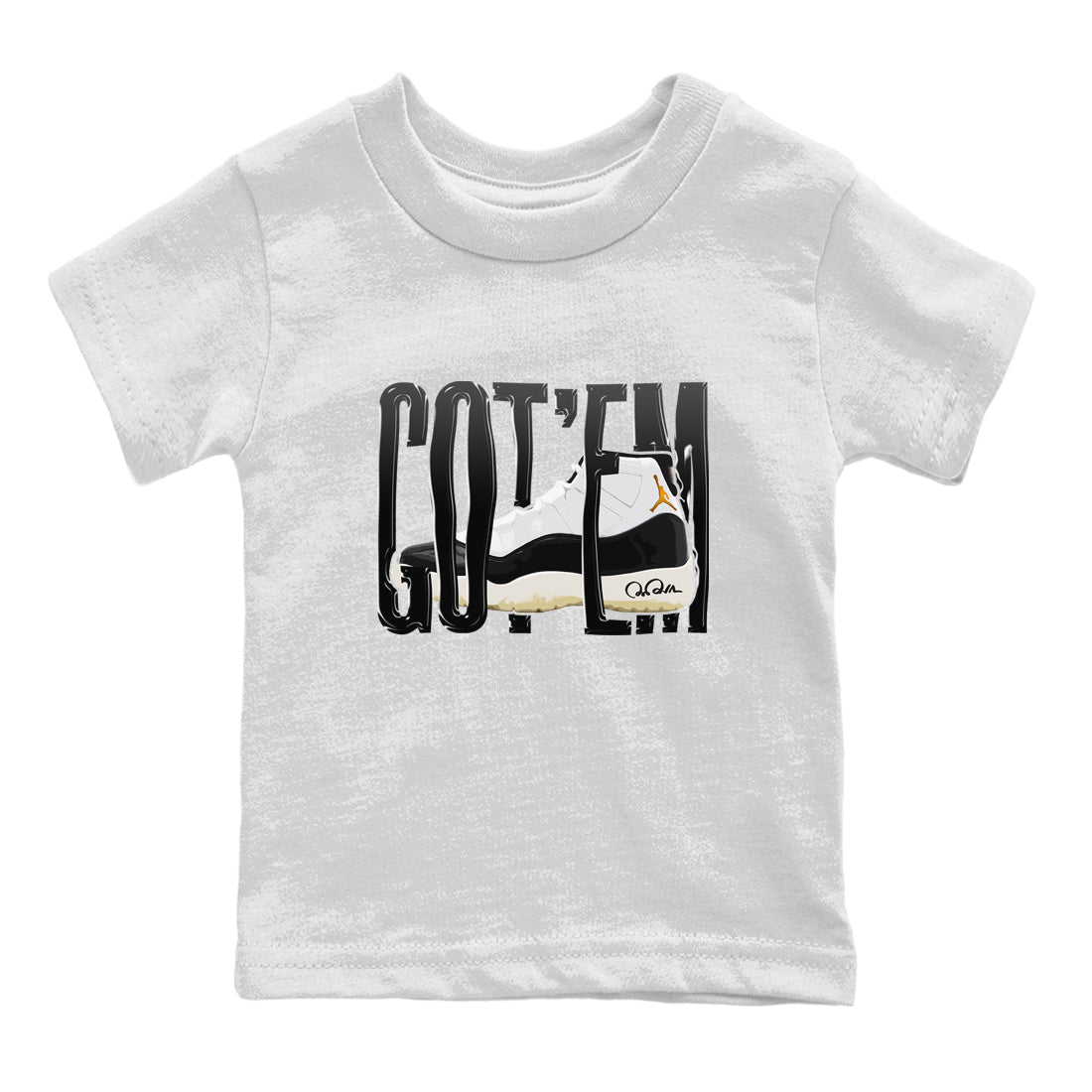 Air Jordan 11 Gratitude shirt to match jordans Wiggling Gotem sneaker tees AJ11 Gratitude Drip Gear Zone Baby Toddler White 2 T-Shirt