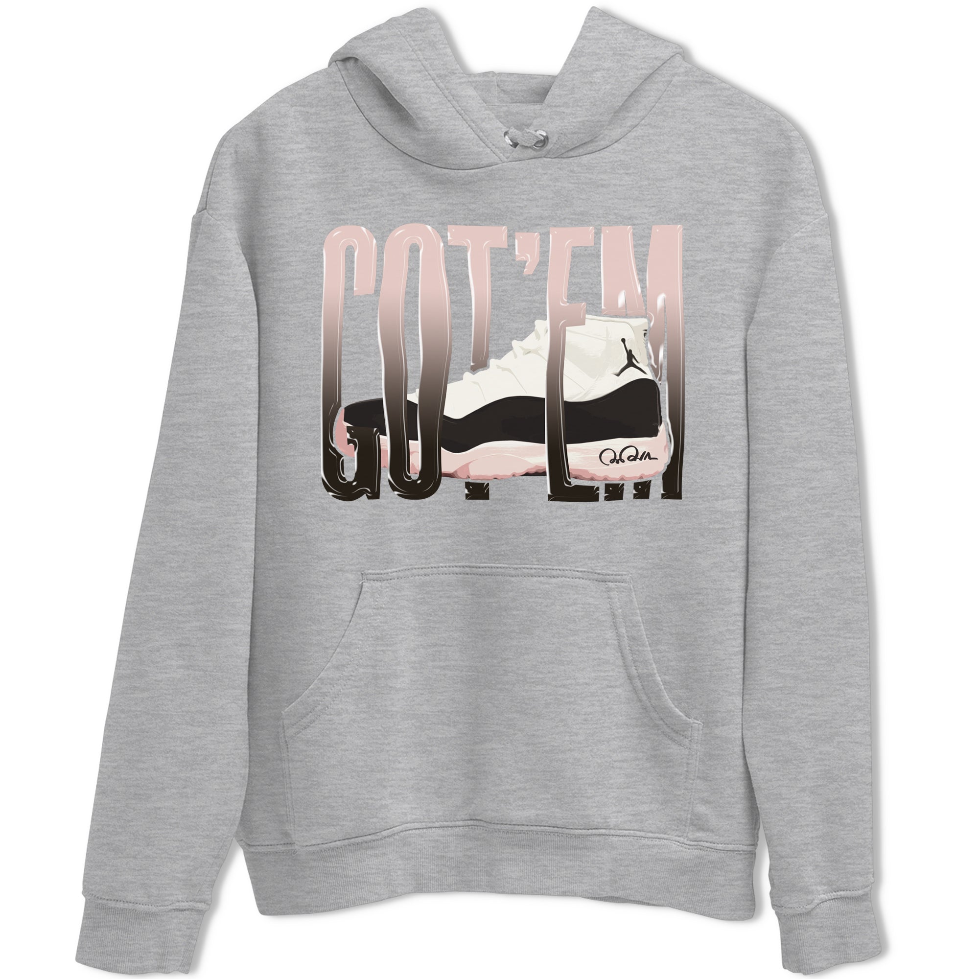 Air Jordan 11 Neapolitan shirt to match jordans Wiggling Gotem sneaker matching t-shirts and clothing AJ11 Neapolitan Drip Gear Zone Cotton Casual Unisex Heather Grey 2 T-Shirt