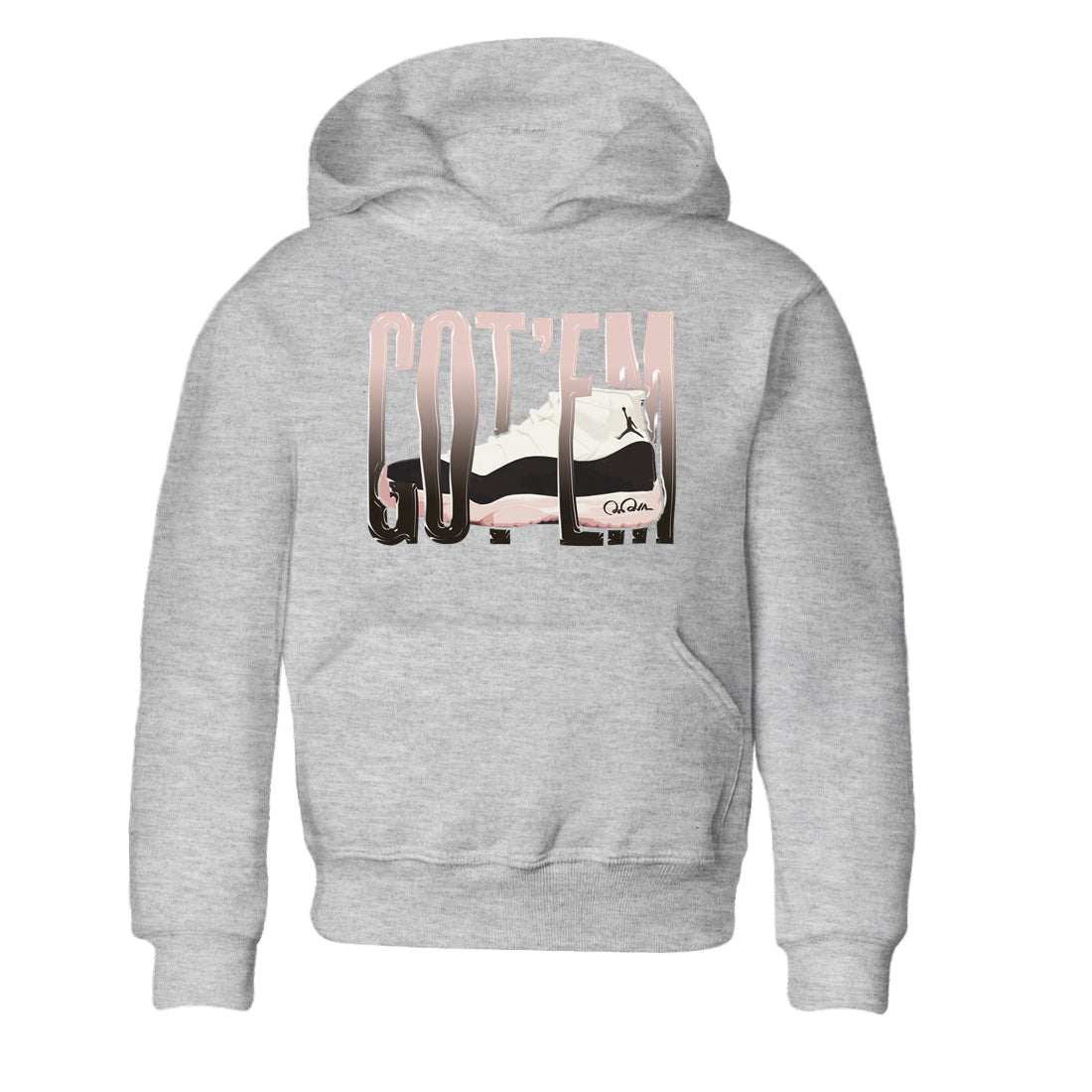 Air Jordan 11 Neapolitan shirt to match jordans Wiggling Gotem sneaker matching t-shirts and clothing AJ11 Neapolitan Drip Gear Zone Youth Kids Toddler Heather Grey 2 T-Shirt