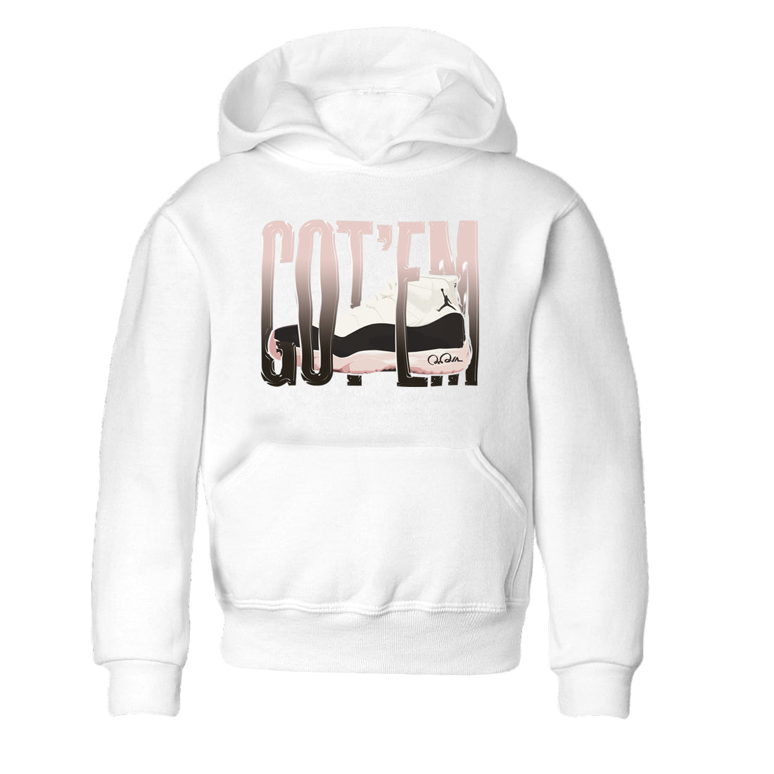 Air Jordan 11 Neapolitan shirt to match jordans Wiggling Gotem sneaker matching t-shirts and clothing AJ11 Neapolitan Drip Gear Zone Youth Kids Toddler White 2 T-Shirt