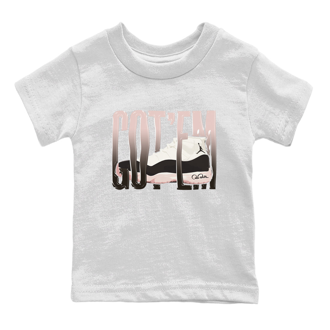 Air Jordan 11 Neapolitan shirt to match jordans Wiggling Gotem sneaker matching t-shirts and clothing AJ11 Neapolitan Drip Gear Zone Youth Kids Toddler White 2 T-Shirt