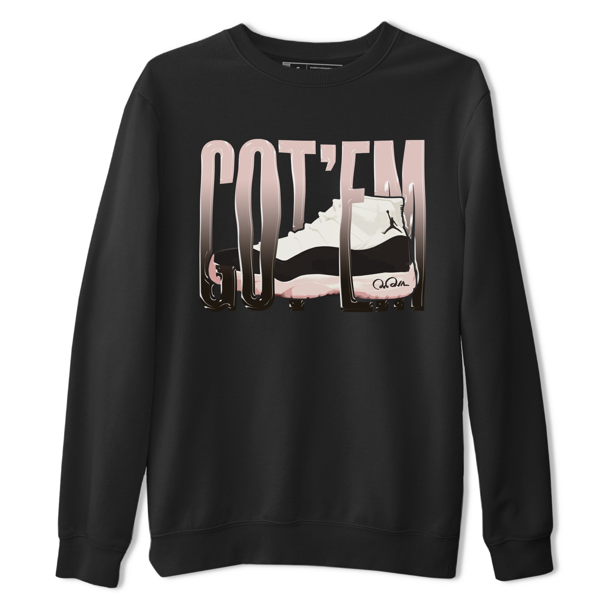 Air Jordan 11 Neapolitan shirt to match jordans Wiggling Gotem sneaker matching t-shirts and clothing AJ11 Neapolitan Drip Gear Zone Cotton Casual Unisex Black 2 T-Shirt