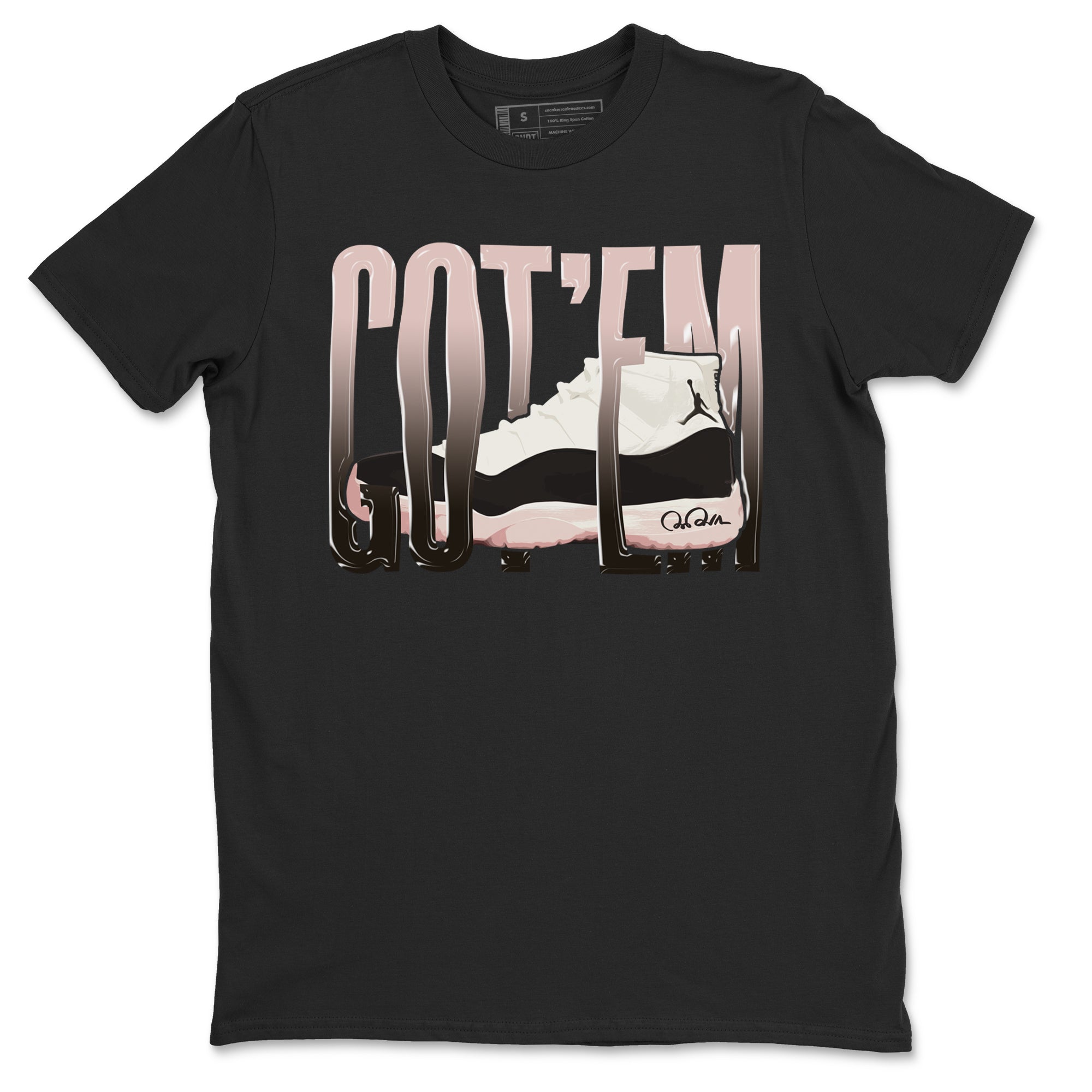Air Jordan 11 Neapolitan shirt to match jordans Wiggling Gotem sneaker matching t-shirts and clothing AJ11 Neapolitan Drip Gear Zone Cotton Casual Unisex Black 2 T-Shirt