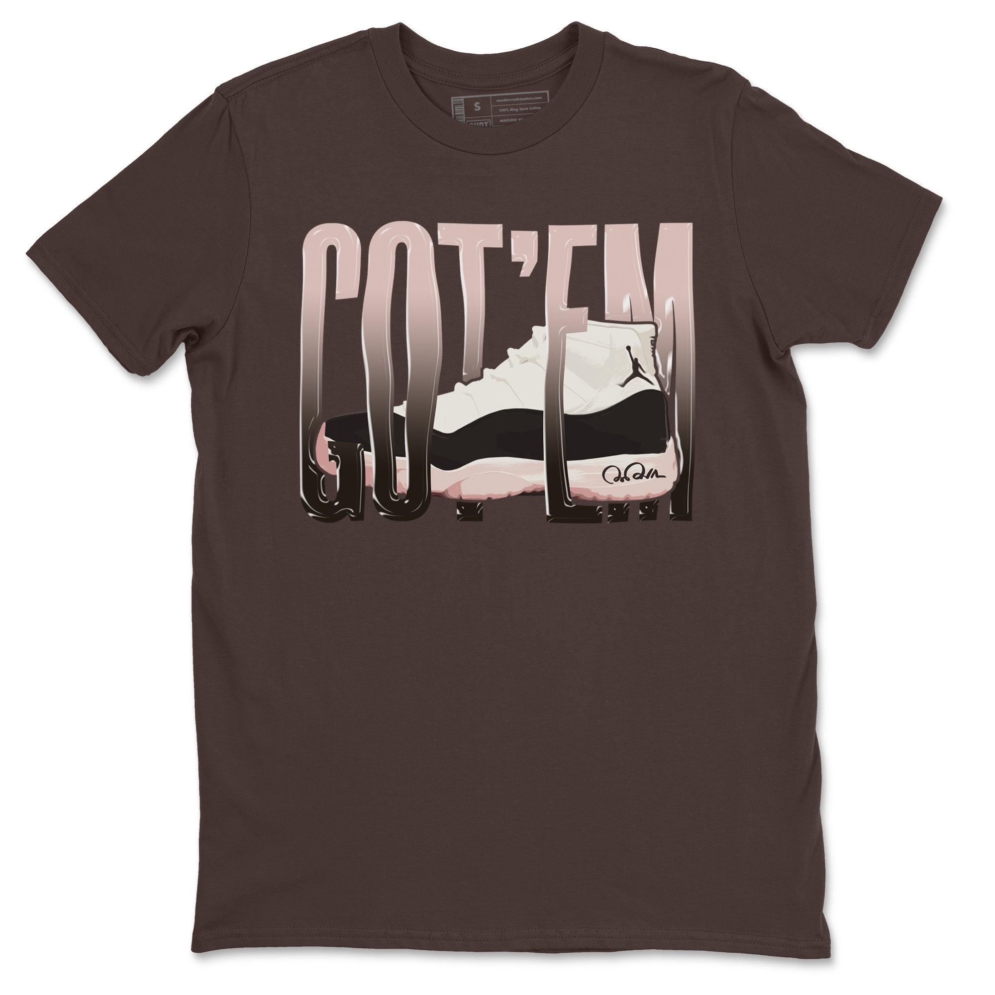 Air Jordan 11 Neapolitan shirt to match jordans Wiggling Gotem sneaker matching t-shirts and clothing AJ11 Neapolitan Drip Gear Zone Cotton Casual Unisex Dark Chocolate 2 T-Shirt