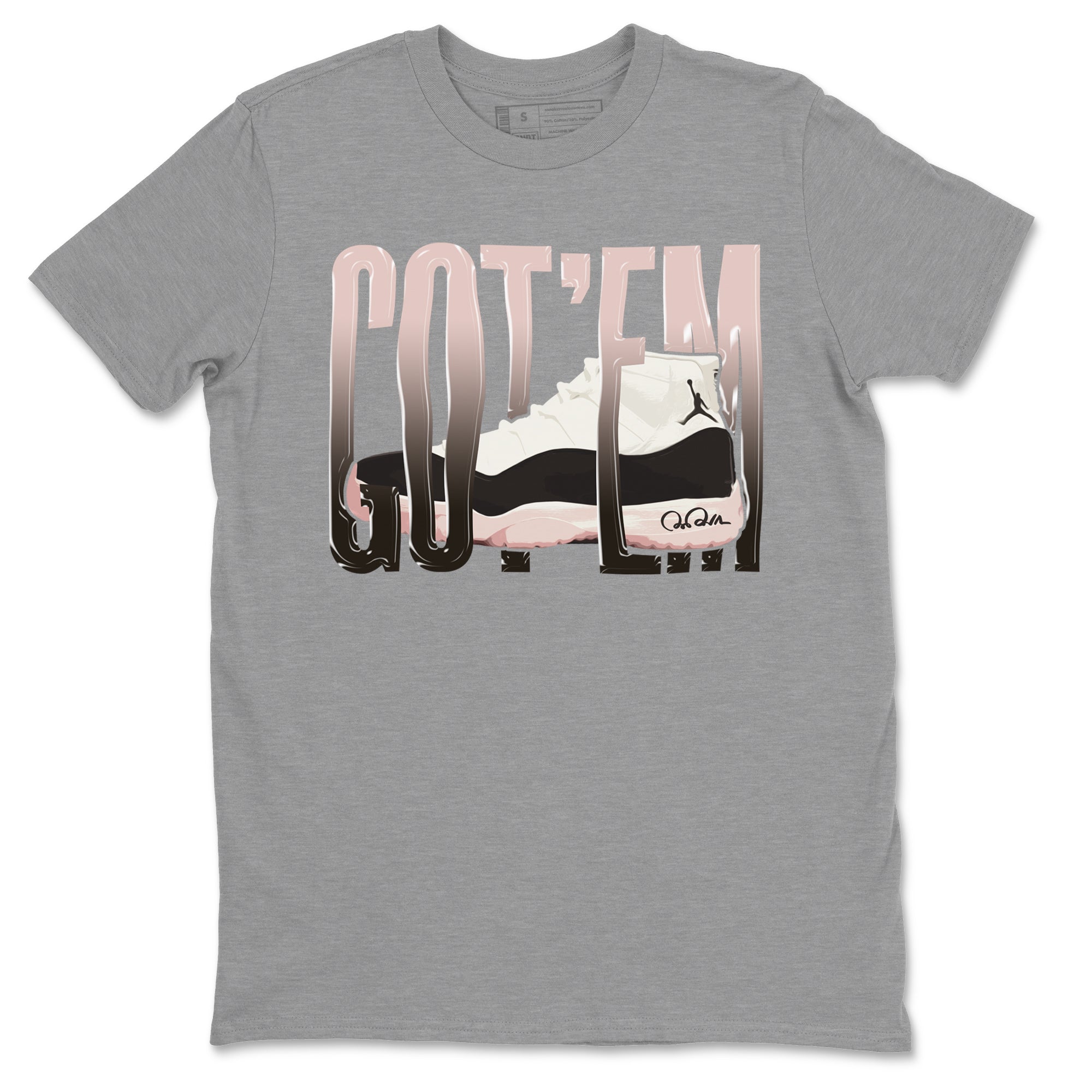 Air Jordan 11 Neapolitan shirt to match jordans Wiggling Gotem sneaker matching t-shirts and clothing AJ11 Neapolitan Drip Gear Zone Cotton Casual Unisex Heather Grey 2 T-Shirt