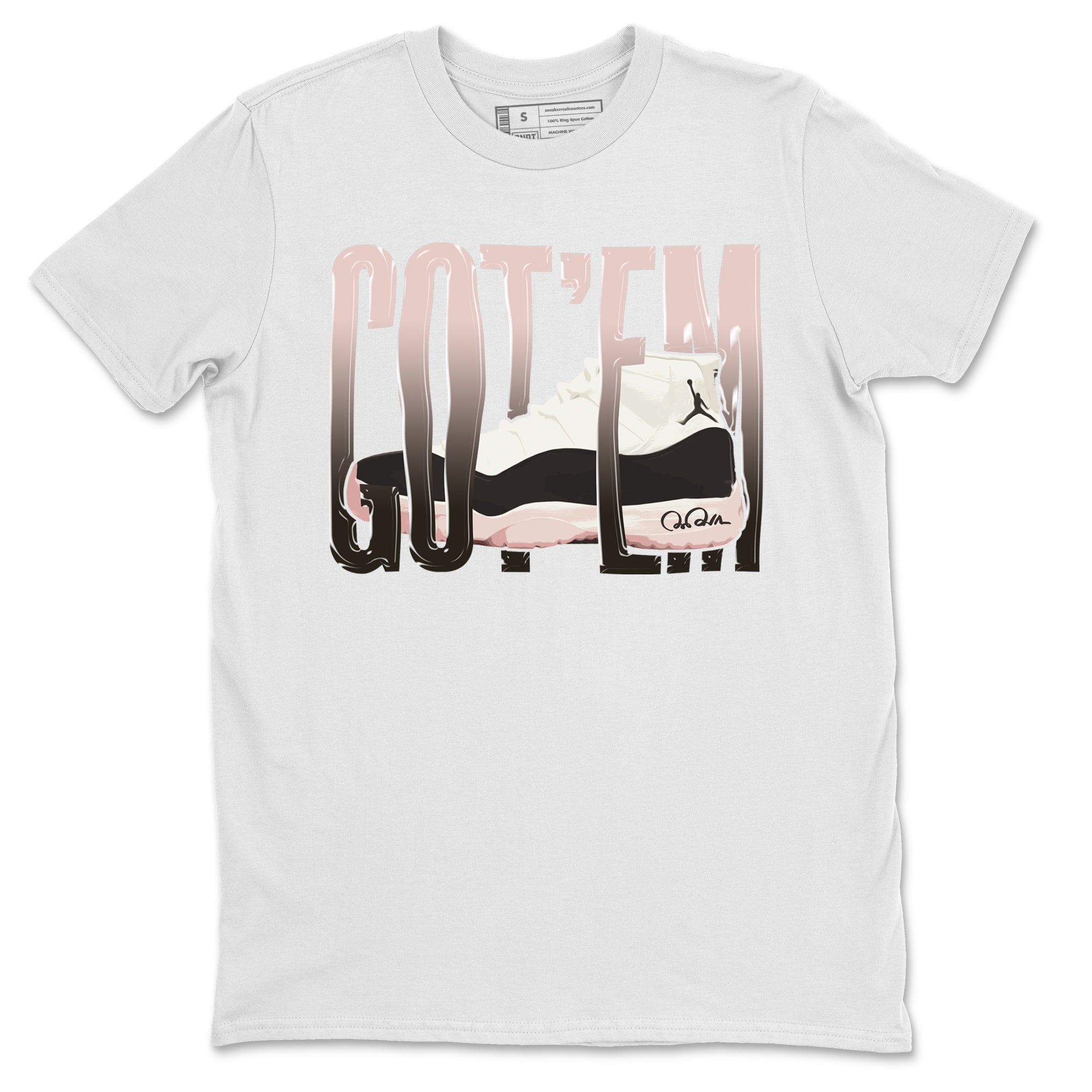 Air Jordan 11 Neapolitan shirt to match jordans Wiggling Gotem sneaker matching t-shirts and clothing AJ11 Neapolitan Drip Gear Zone Cotton Casual Unisex White 2 T-Shirt