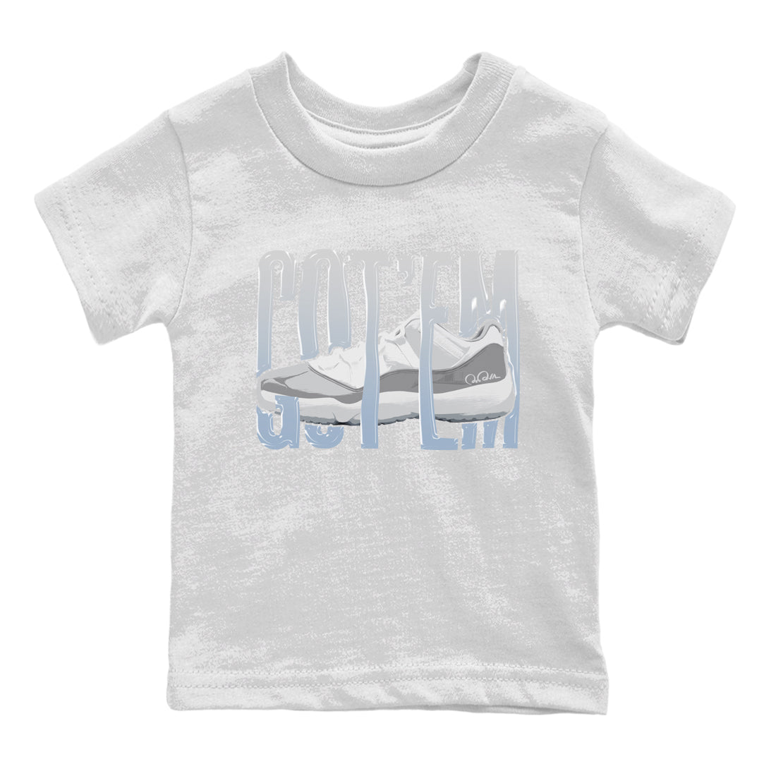 Air Jordan 11 White Cement Sneaker Match Tees Wiggling Gotem Streetwear Sneaker Shirt Air Jordan 11 Cement Grey Sneaker Release Tees Kids Shirts White 2