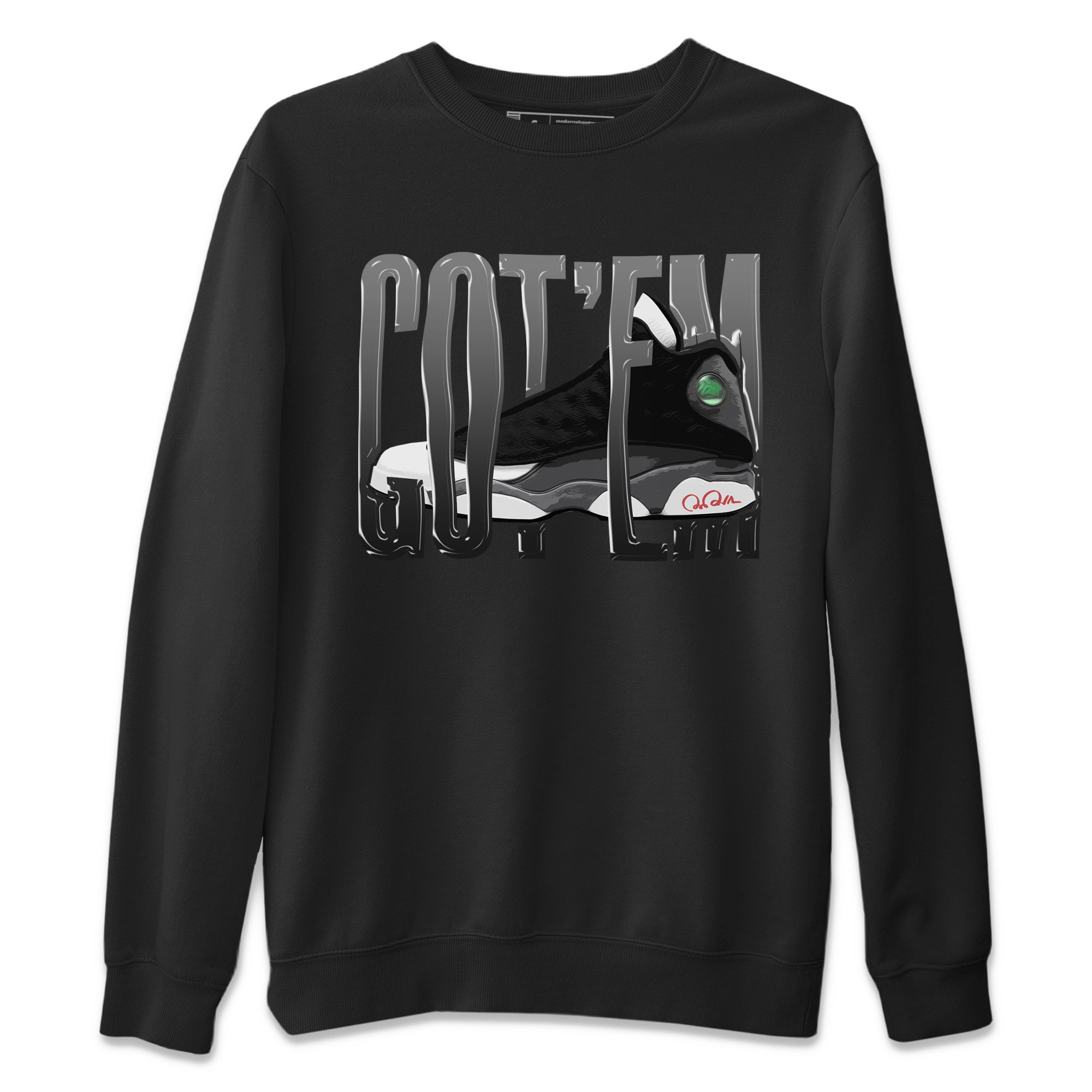 Air Jordan 13 Black Flint Sneaker Match Tees Wiggling Gotem Streetwear Sneaker Shirt AJ13 Retro Black Flint Sneaker Release Tees Unisex Shirts Black 2