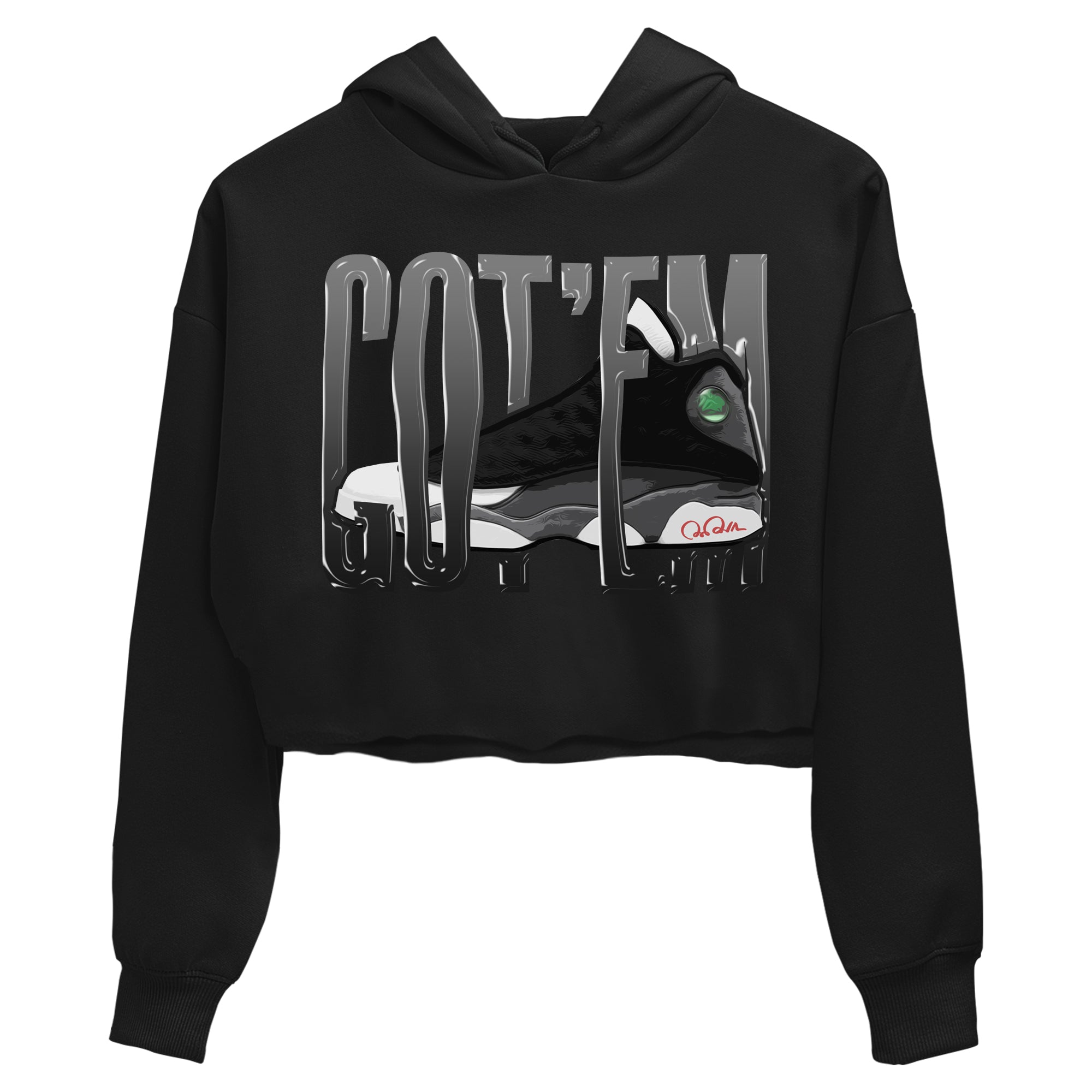 Air Jordan 13 Black Flint Sneaker Match Tees Wiggling Gotem Streetwear Sneaker Shirt AJ13 Retro Black Flint Sneaker Release Tees Women's Shirts Black 2