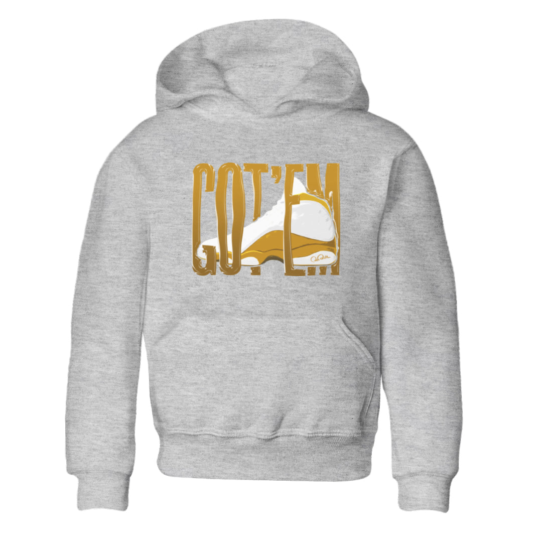 Air Jordan 13 Wheat Sneaker Match Tees Wiggling Gotem Streetwear Sneaker Shirt AJ13 Wheat Sneaker Release Tees Kids Shirts Heather Grey 2