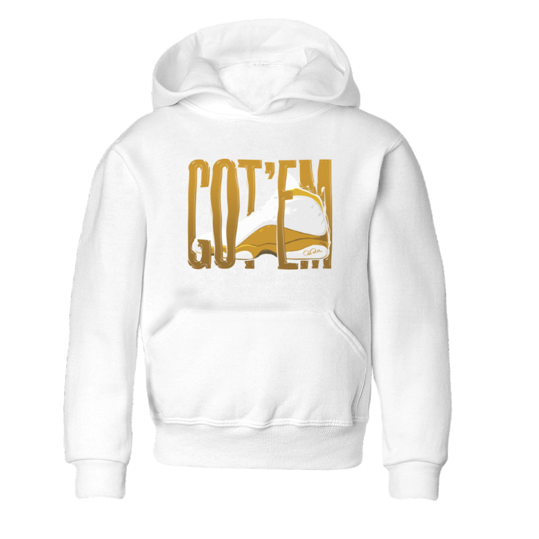 Air Jordan 13 Wheat Sneaker Match Tees Wiggling Gotem Streetwear Sneaker Shirt AJ13 Wheat Sneaker Release Tees Kids Shirts White 2