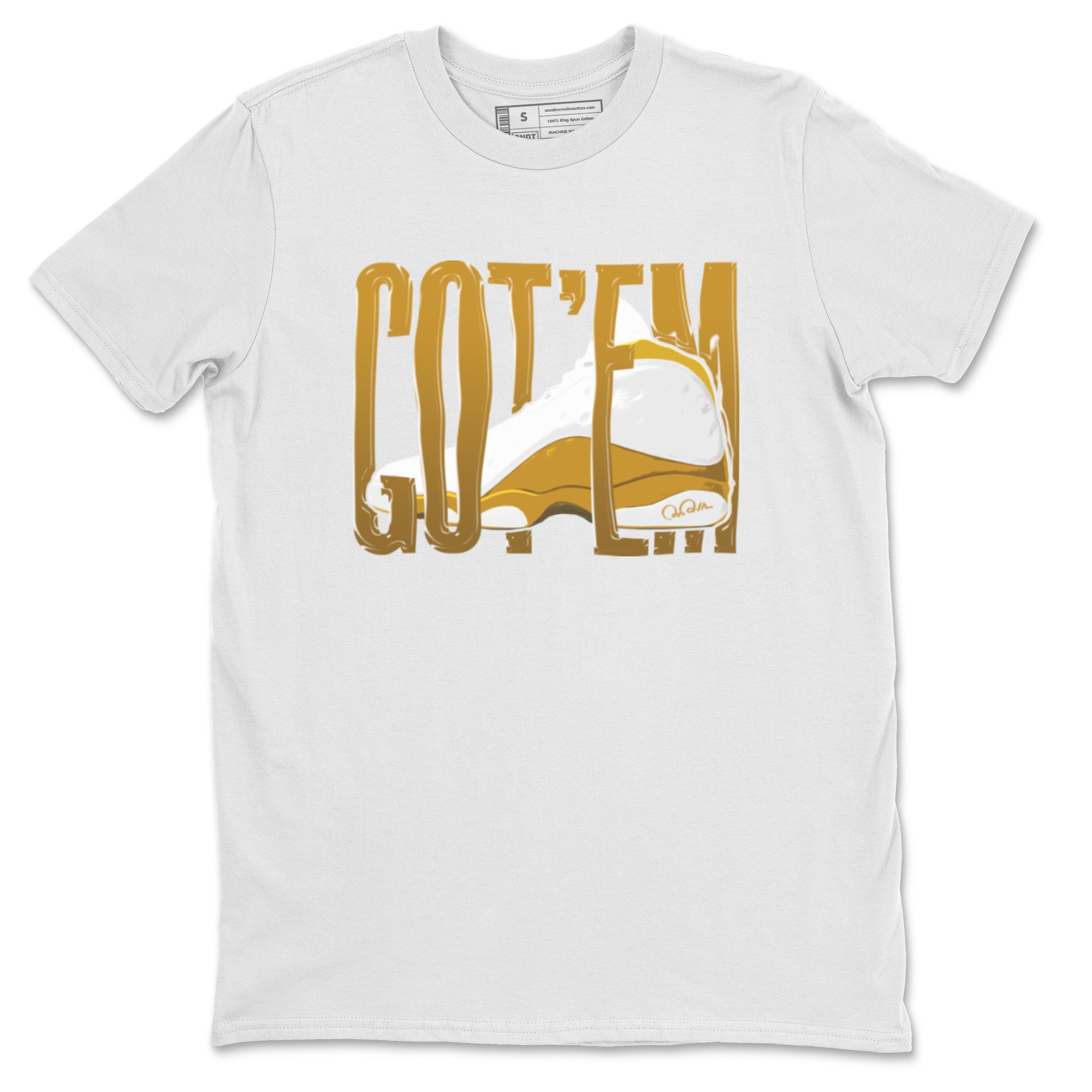 Air Jordan 13 Wheat Sneaker Match Tees Wiggling Gotem Streetwear Sneaker Shirt AJ13 Wheat Sneaker Release Tees Unisex Shirts White 2