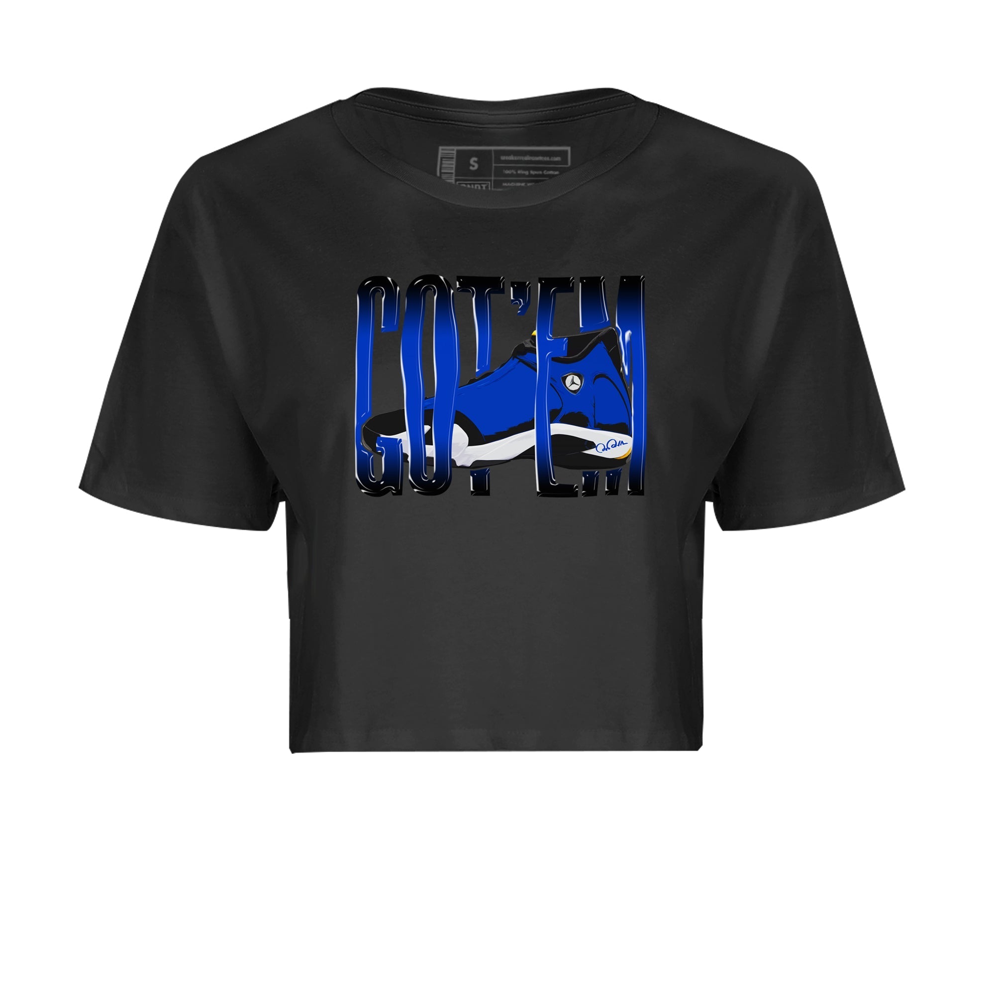 Air Jordan 14 Laney Sneaker Match Tees Wiggling Gotem Streetwear Sneaker Shirt AJ14 Laney Sneaker Release Tees Women's Shirts Black 2