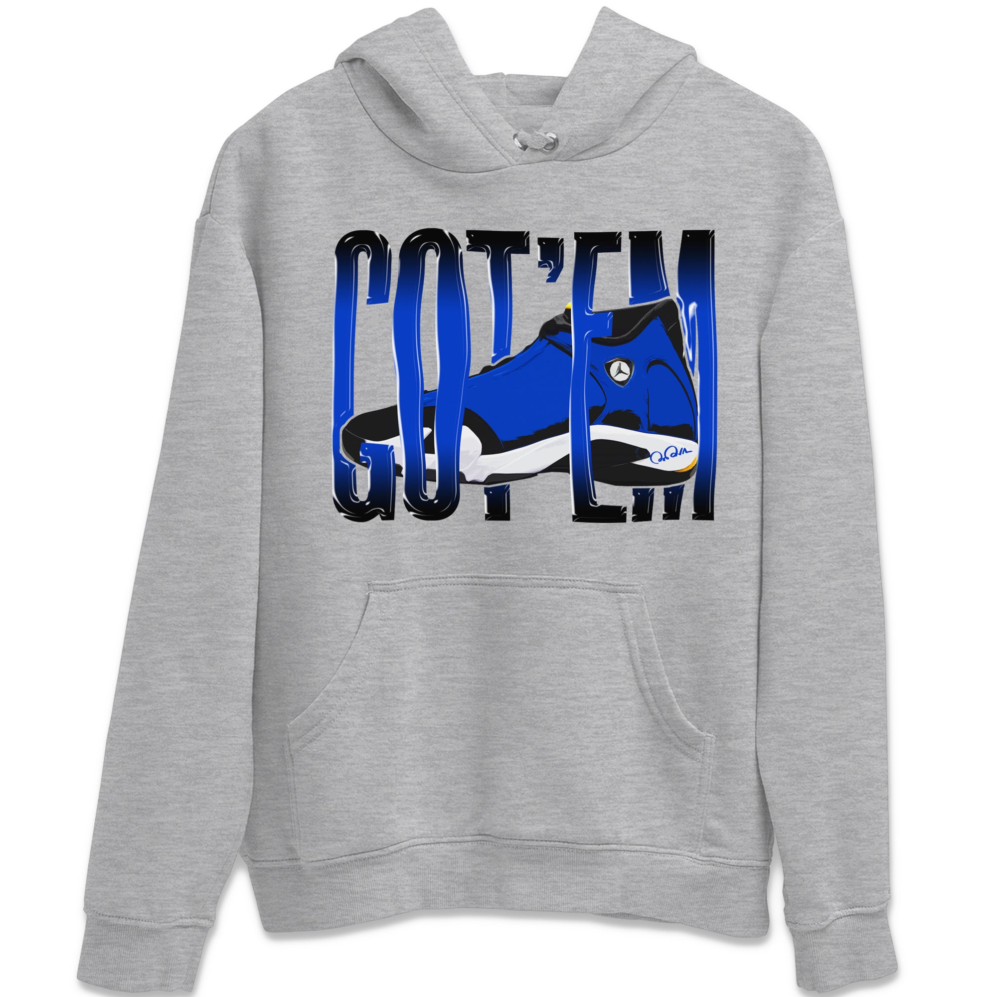 Air Jordan 14 Laney Sneaker Match Tees Wiggling Gotem Streetwear Sneaker Shirt AJ14 Laney Sneaker Release Tees Unisex Shirts Heather Grey 2