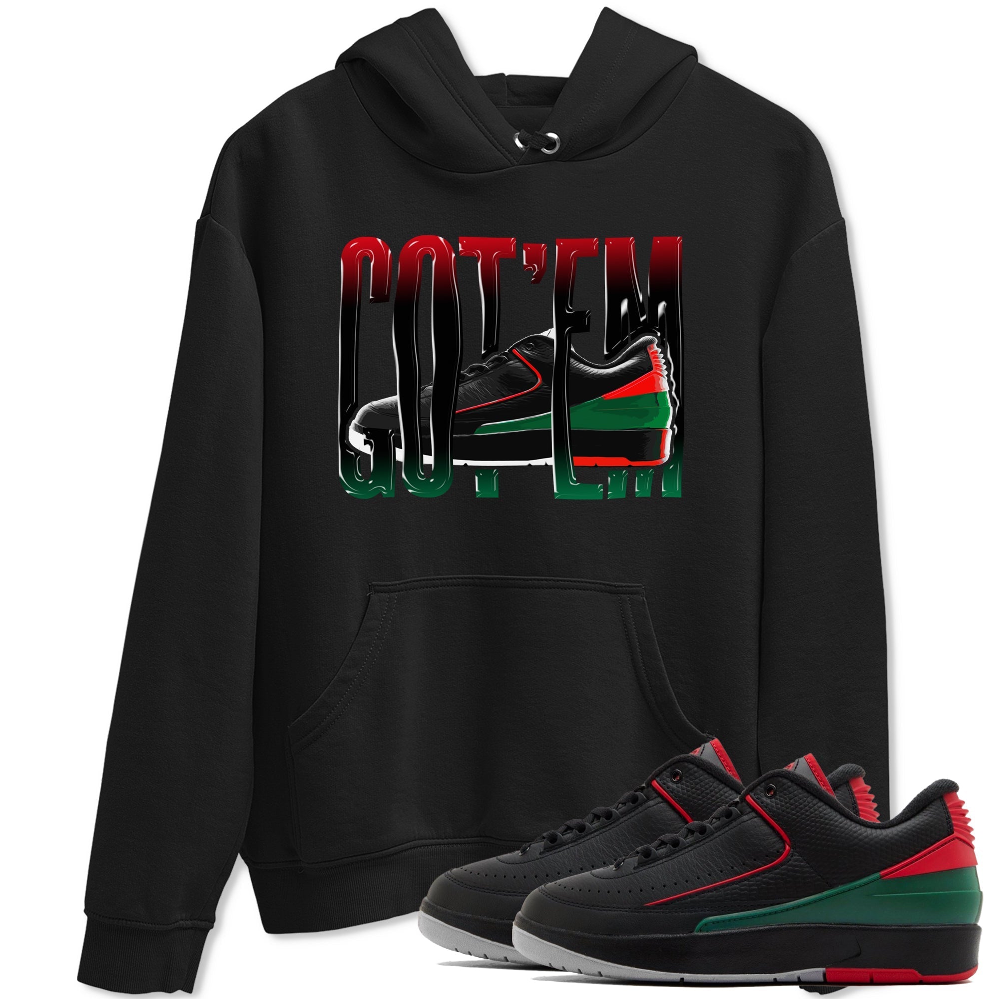 Jordan 2 Low Christmas X-mas Holiday special gift shirt to match jordans Wiggling Gotem sneaker tees Air Jordan 2 Christmas Drip Gear Zone Unisex Black 1 T-Shirt