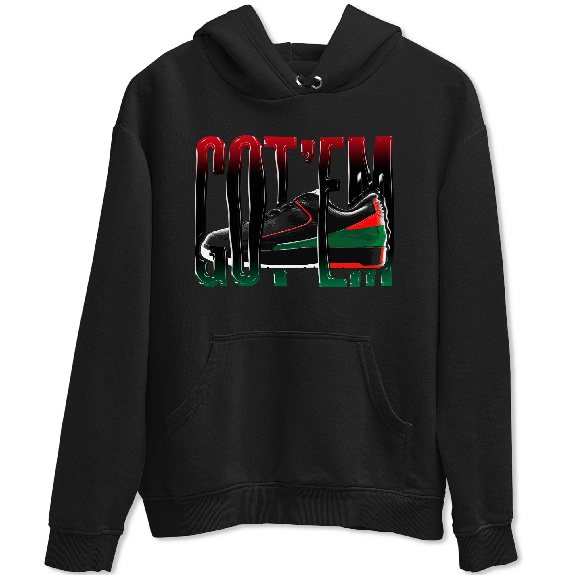 Jordan 2 Low Christmas X-mas Holiday special gift shirt to match jordans Wiggling Gotem sneaker tees Air Jordan 2 Christmas Drip Gear Zone Unisex Black 2 T-Shirt