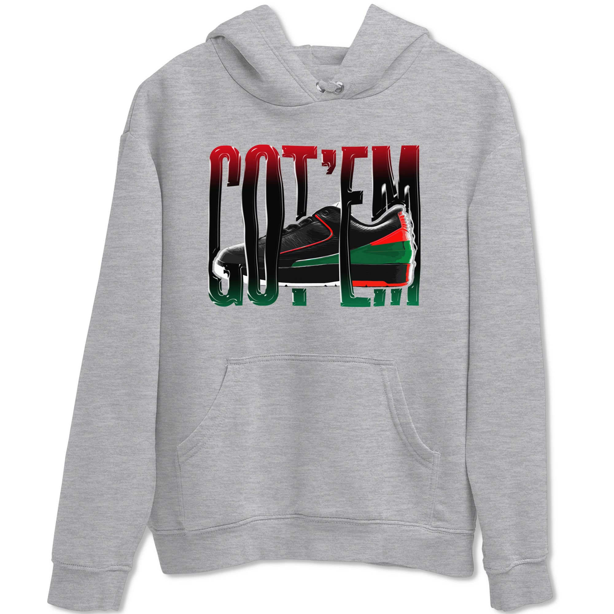 Jordan 2 Low Christmas X-mas Holiday special gift shirt to match jordans Wiggling Gotem sneaker tees Air Jordan 2 Christmas Drip Gear Zone Unisex Heather Grey 2 T-Shirt